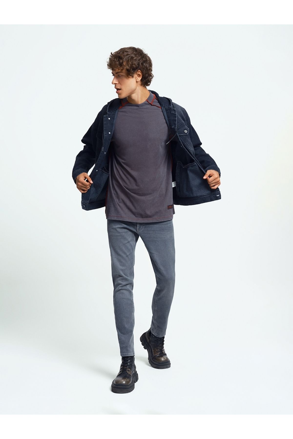 Loft-Men's Denim Jacket LF2033460 4