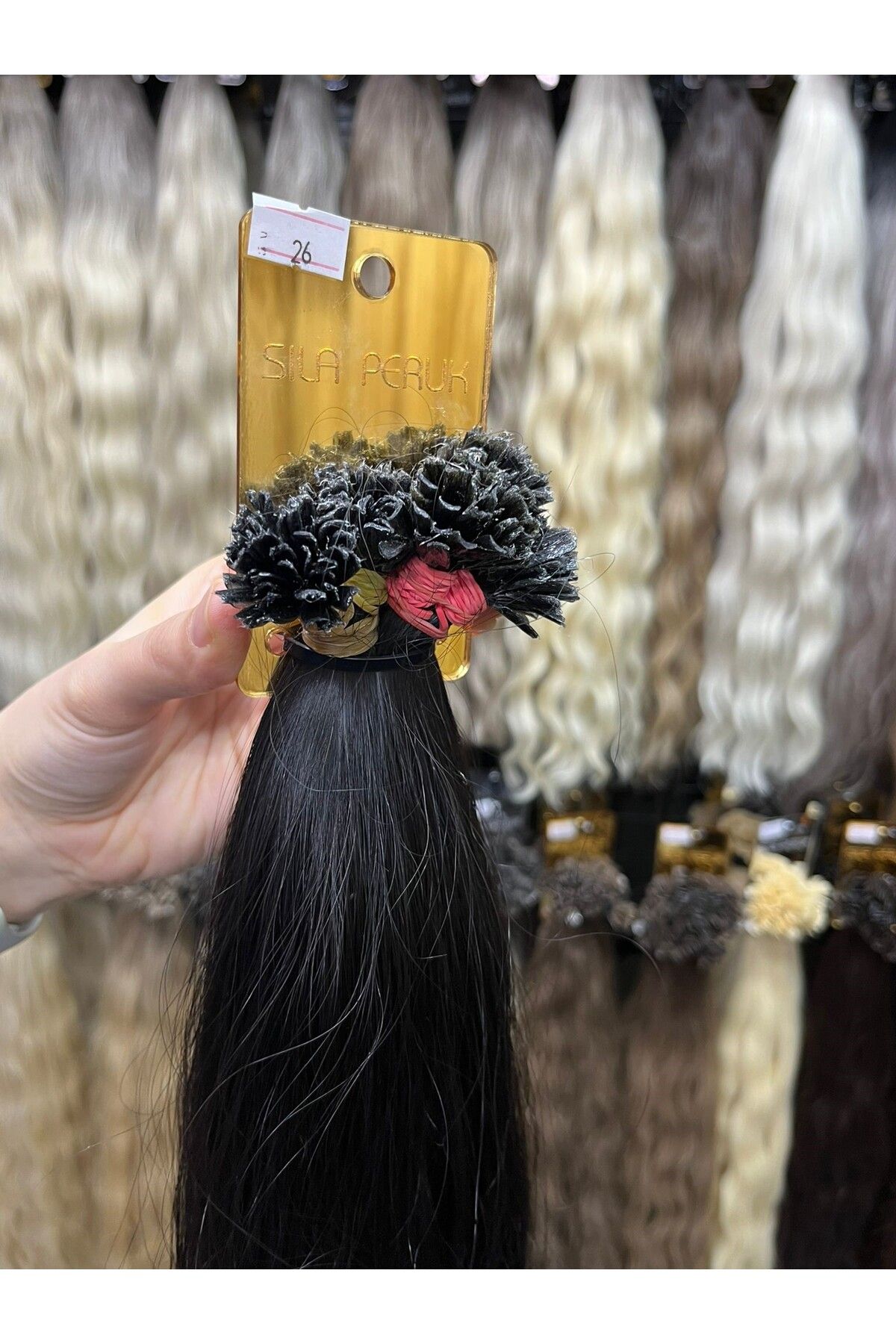 SILA-60 CM 50PCS 0.7GR 100% Natural Real TURKISH HAIR Natural Natural 2
