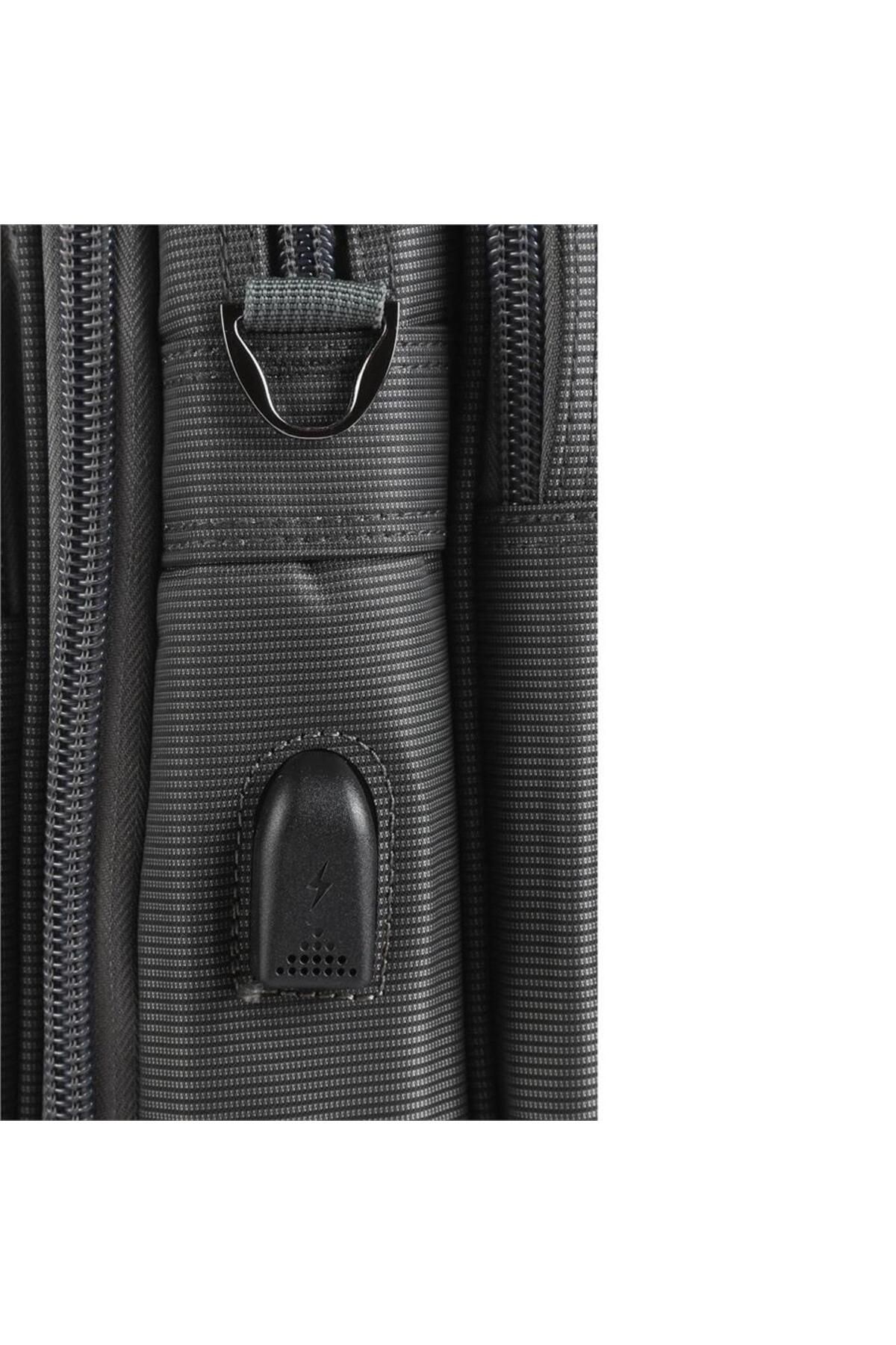 Ççs 71241 Omuz Askılı Laptop ve Evrak Çantası Gri