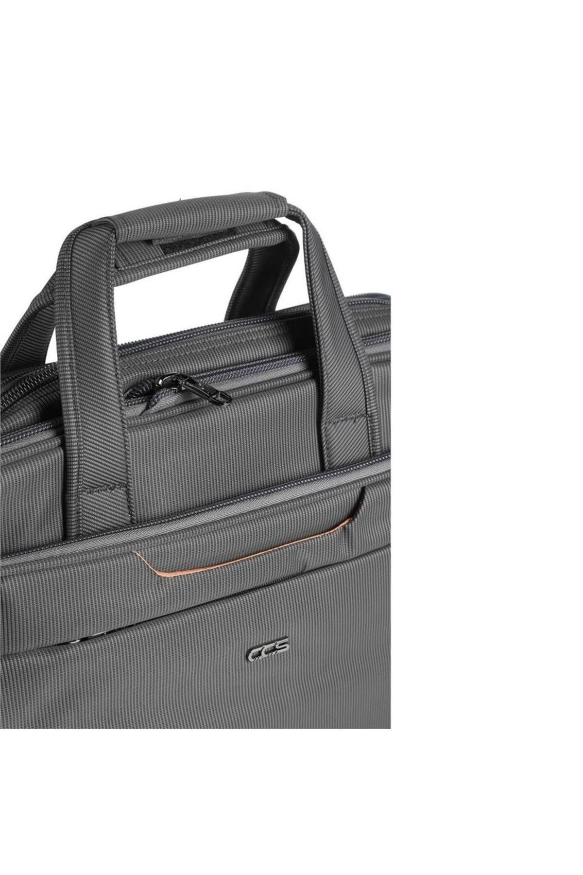 Ççs 71241 Omuz Askılı Laptop ve Evrak Çantası Gri