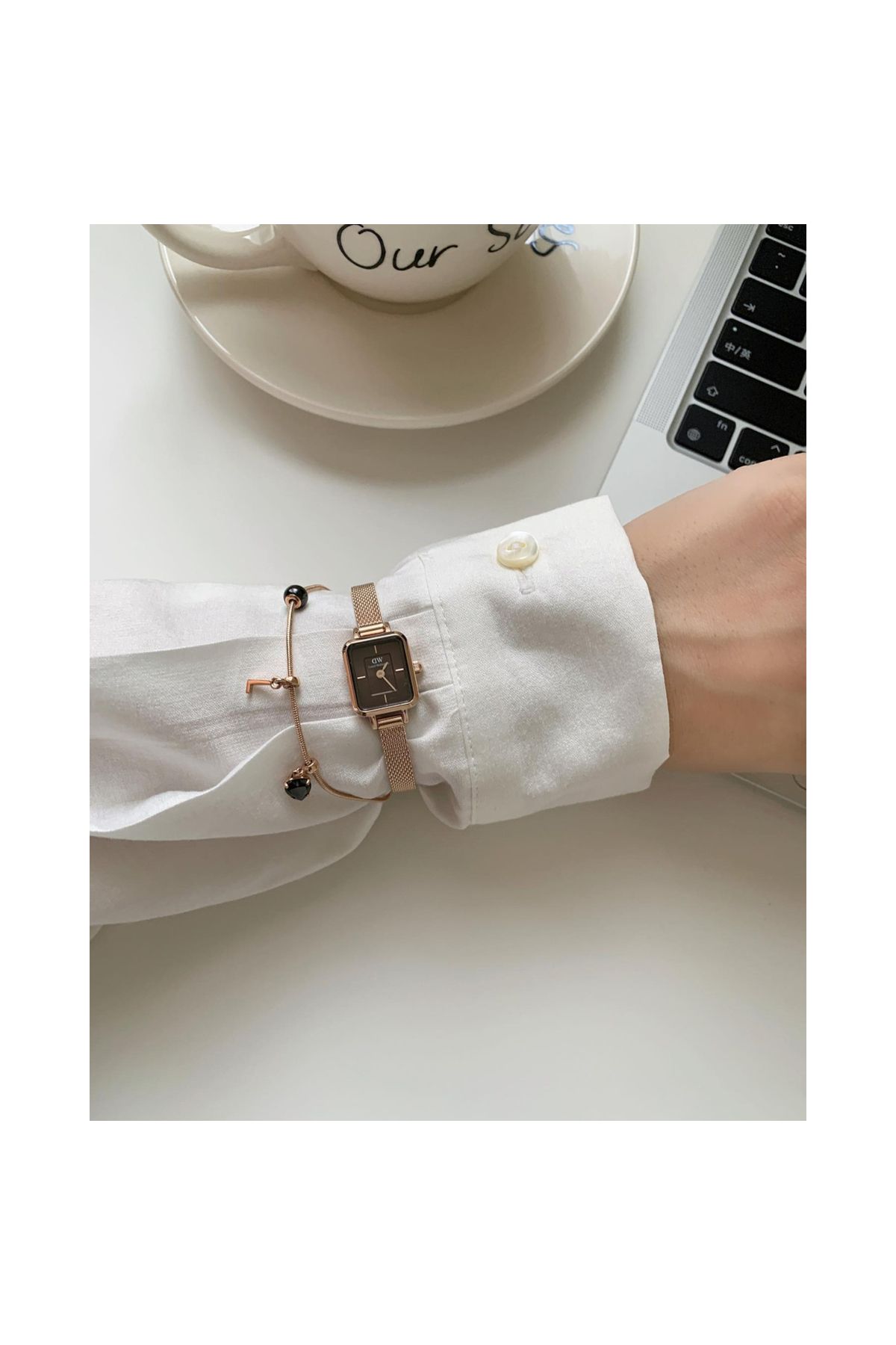 Daniel Wellington-Quadro Damenuhr Roségold DW00100649 3