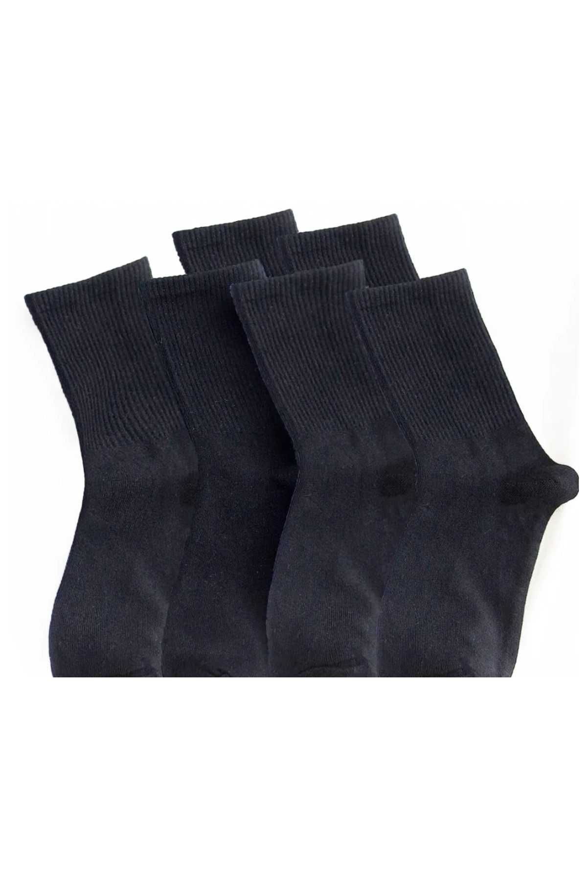3 Lü Kolej Boy Fitilli Unisex Kadin Erkek Spor Çorap Siyah — görsel 5 · 3214836515295