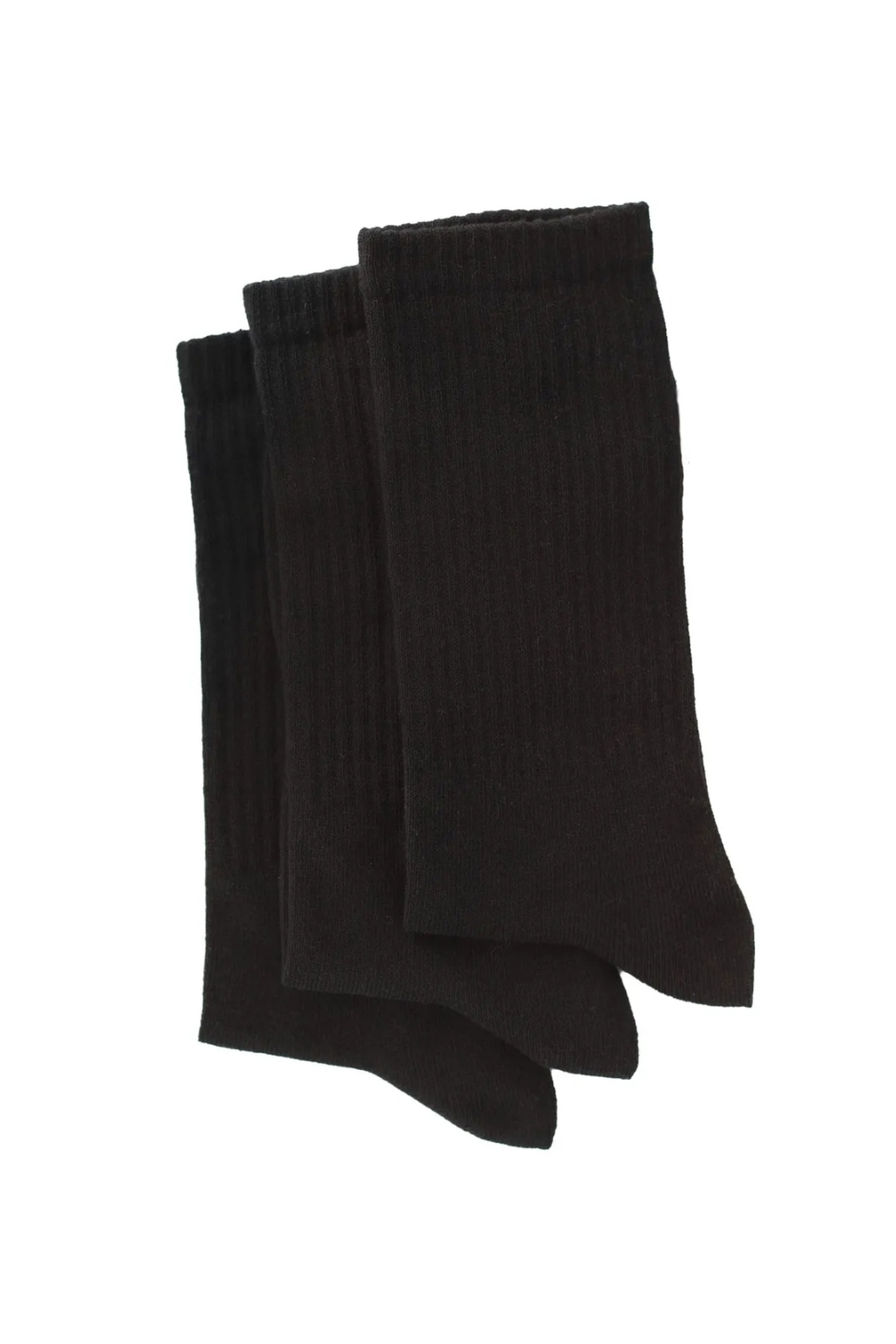 3 Lü Kolej Boy Fitilli Unisex Kadin Erkek Spor Çorap Siyah — görsel 2 · 3214836515295