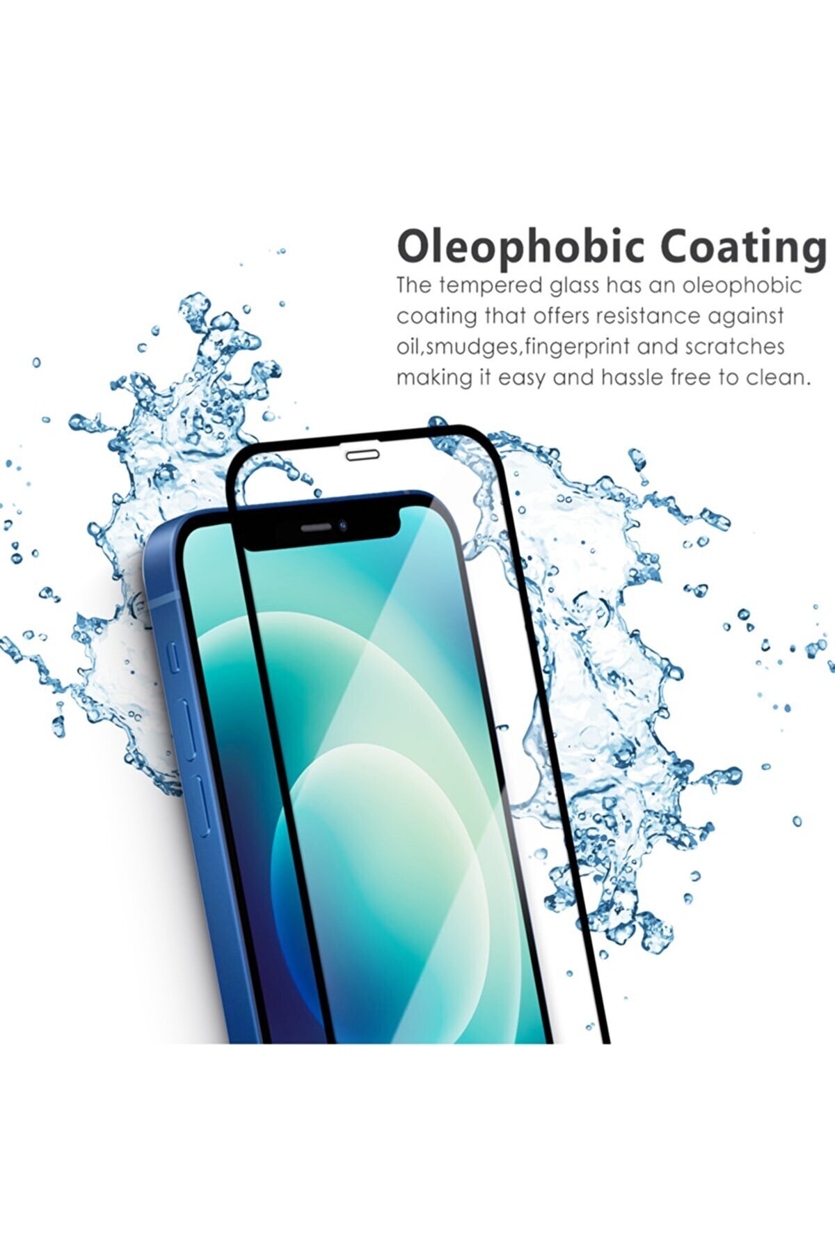 Apple iPhone 12 Mini Gerçek Nano 5D Tam Kaplayan Ekran Koruyucu Kırılmaz Cam - Extra İnce 6