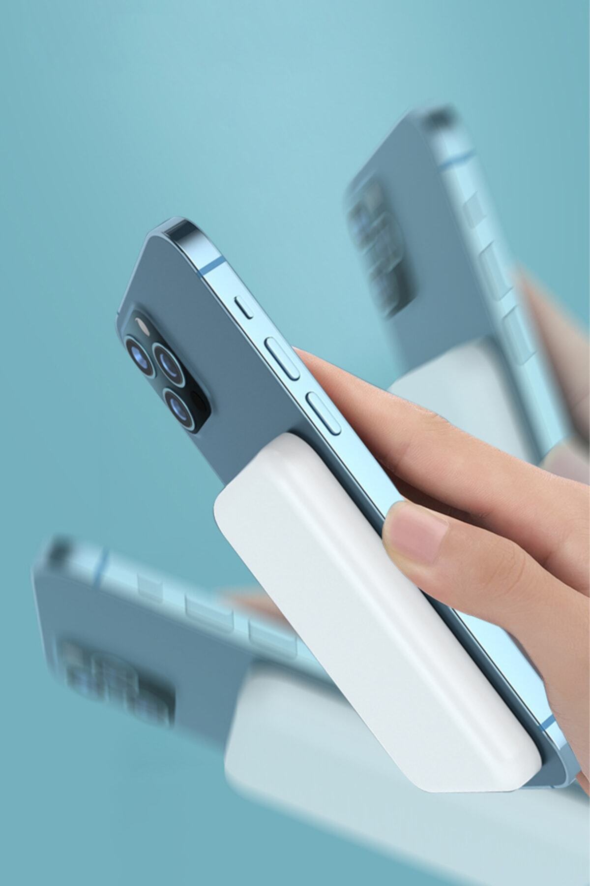 IPHONE Magsafe Battery Pack Iphone Uyumlu Kablosuz Şarj Cihazı Magsafe 5