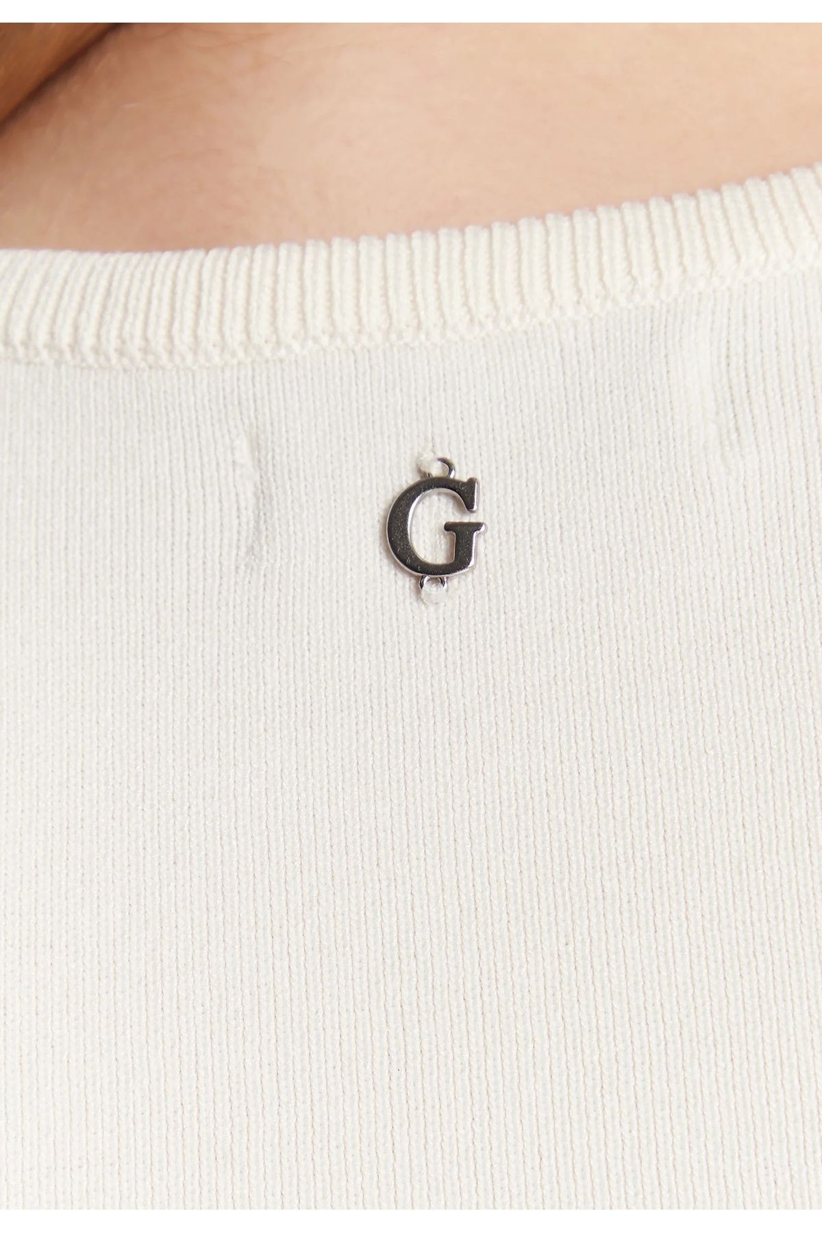 Guess-Top Crop-Top ADA TOP SEAMLESS mit Rundhalsausschnitt und geripptem Saum im unifarbenem Design 4