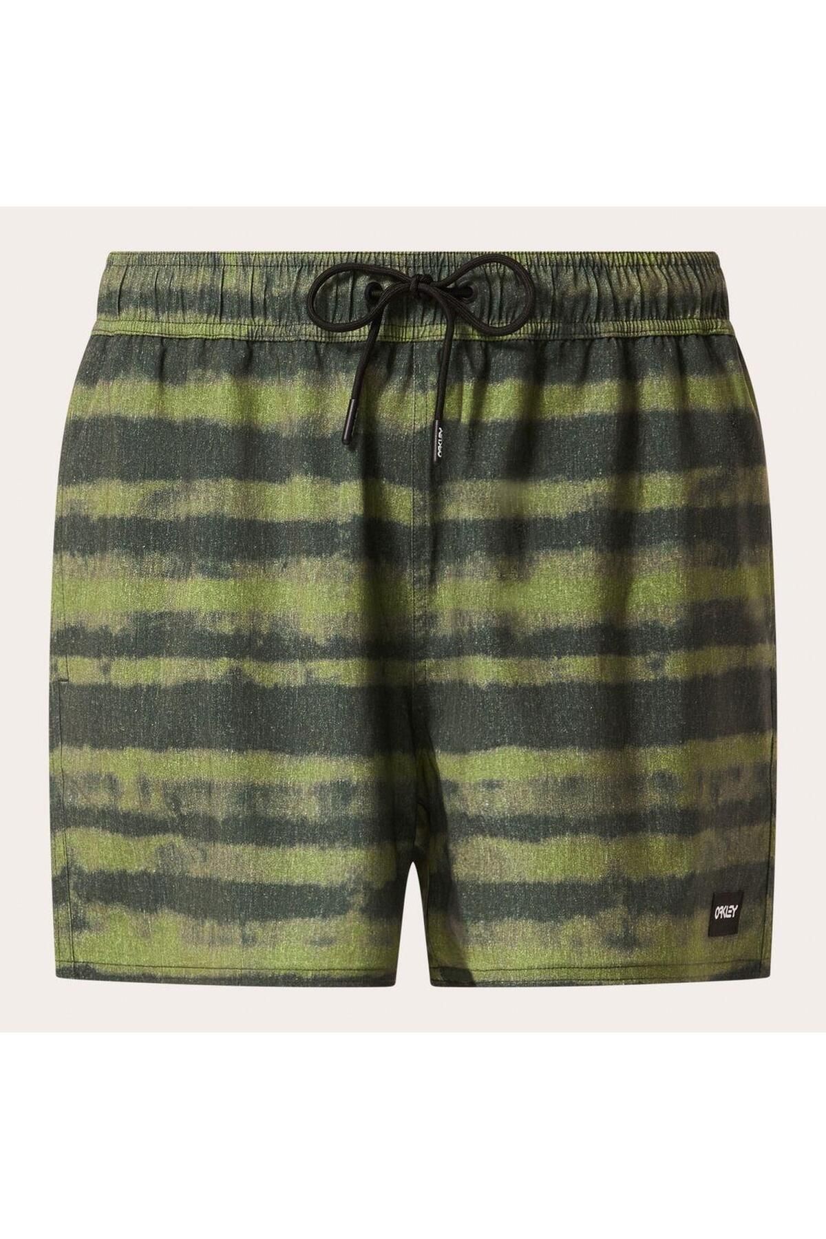 شورت مردانه BLUR STRIPES RC 16 BEACHSHORT OAK.FOA405398-OAK.9ZN-S1 Green-L Oakley