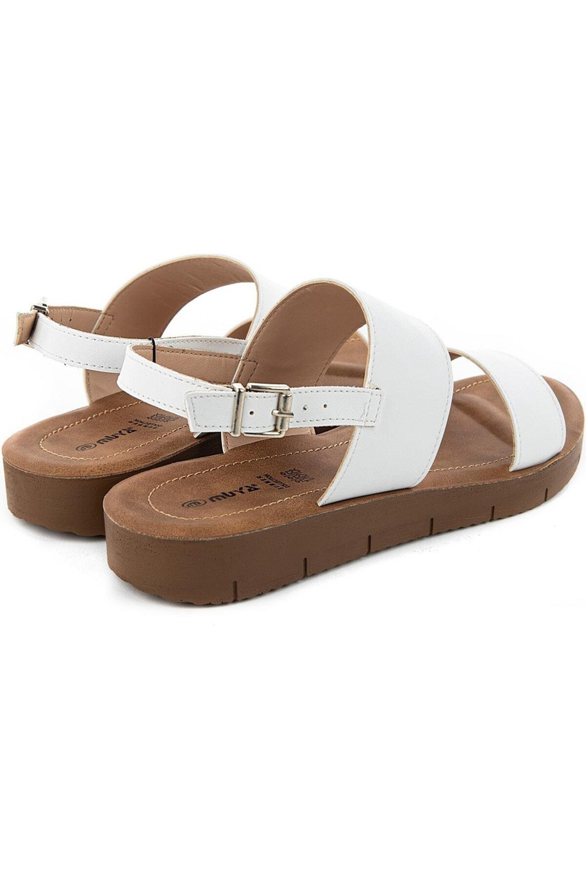 صندل زنانه سفید Muya | MYCMNTMKTBN اورجینال - تصویر 4
