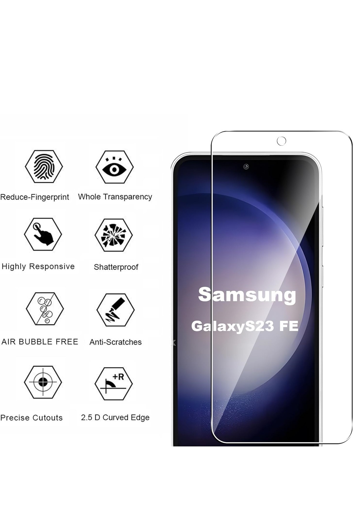 Samsung Galaxy S23 Fe Nano Ekran Koruyucu Kırılmaz Cam -i?nce Nano 5