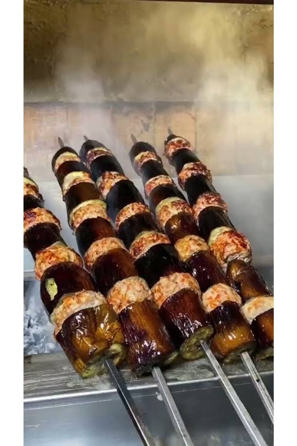 Patlıcan Kebap Şişi Kare Patlıcan Sebze Şişi 7mm 30 Adet 4