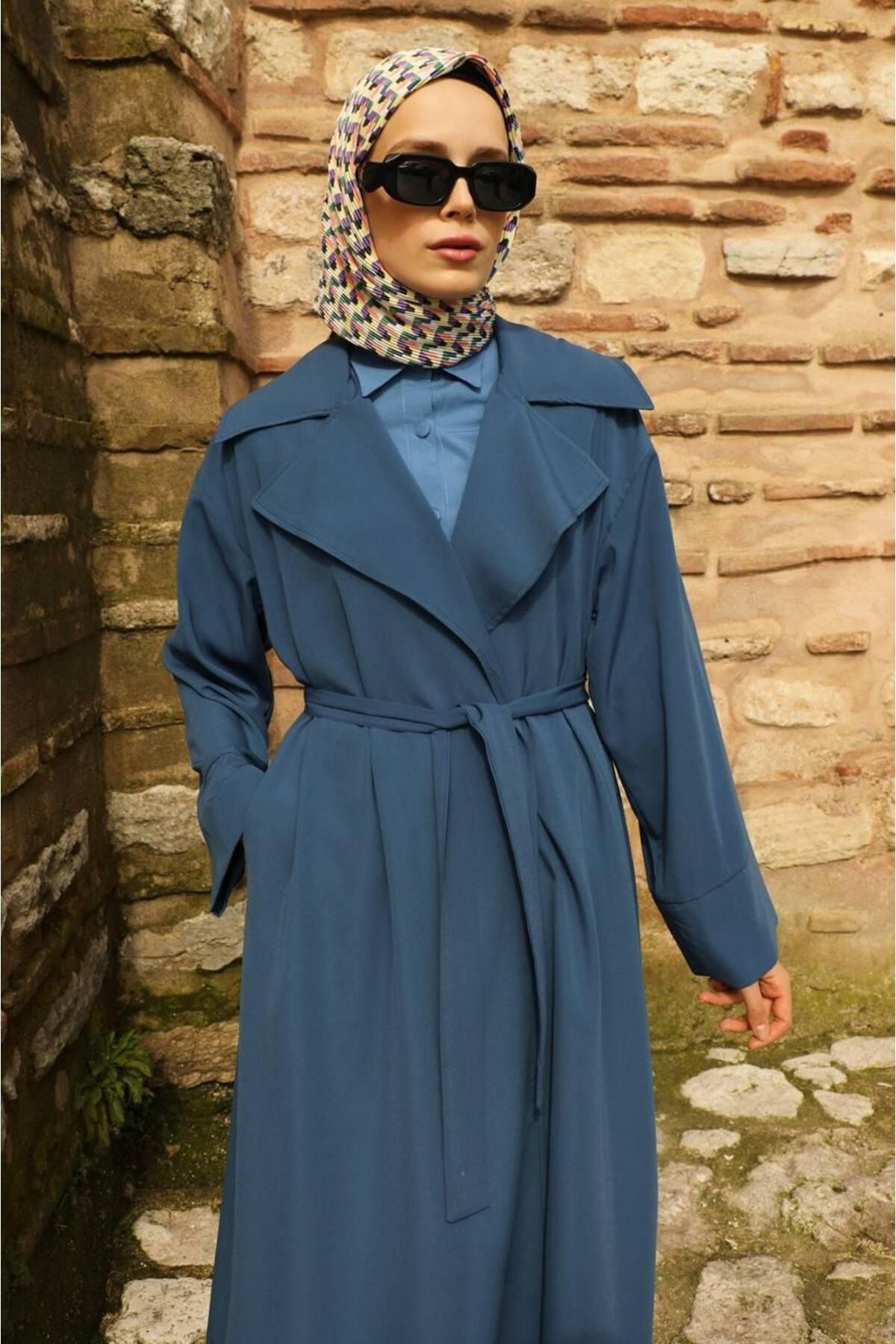 ZÜLAYS-طقم سترة حريرية مزدوجة 3