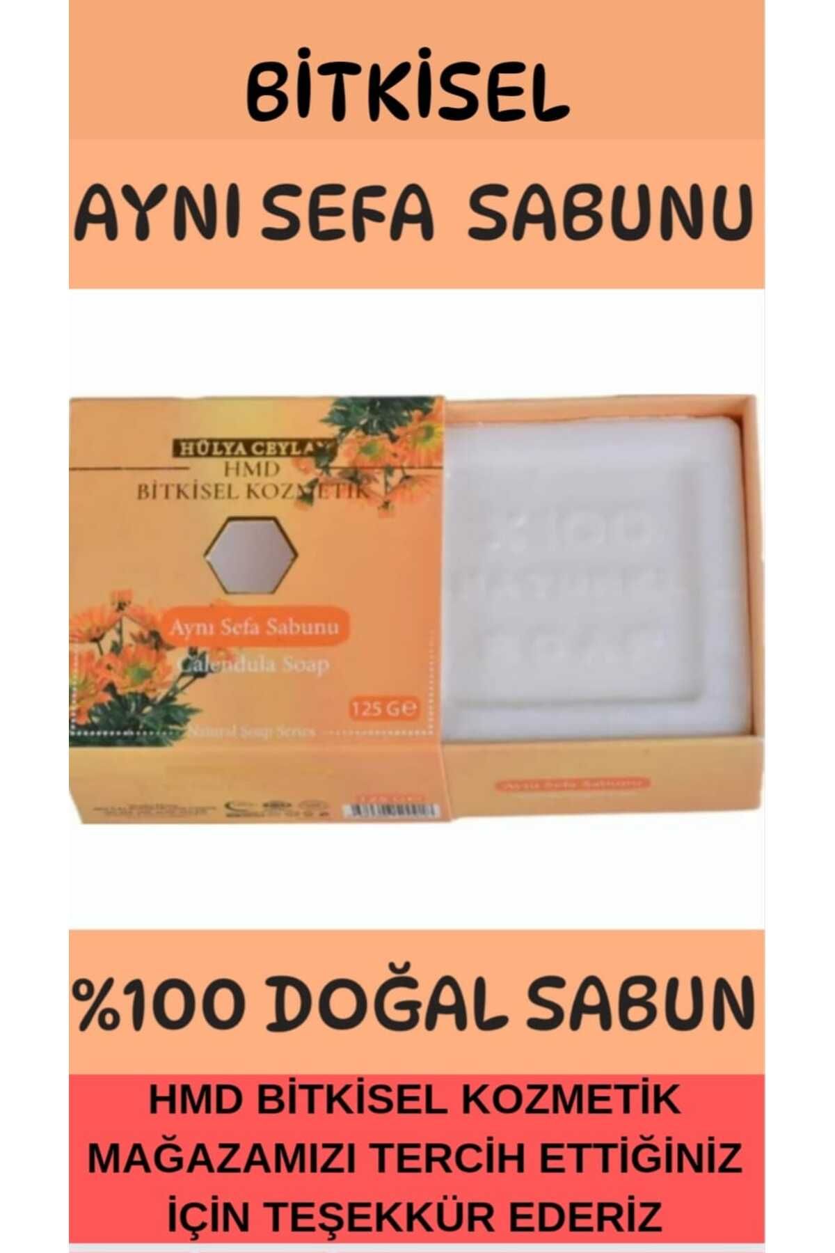 صابون کالاندولا 125 گرم 100% طبیعی HMD BİTKİSEL KOZMETİK
