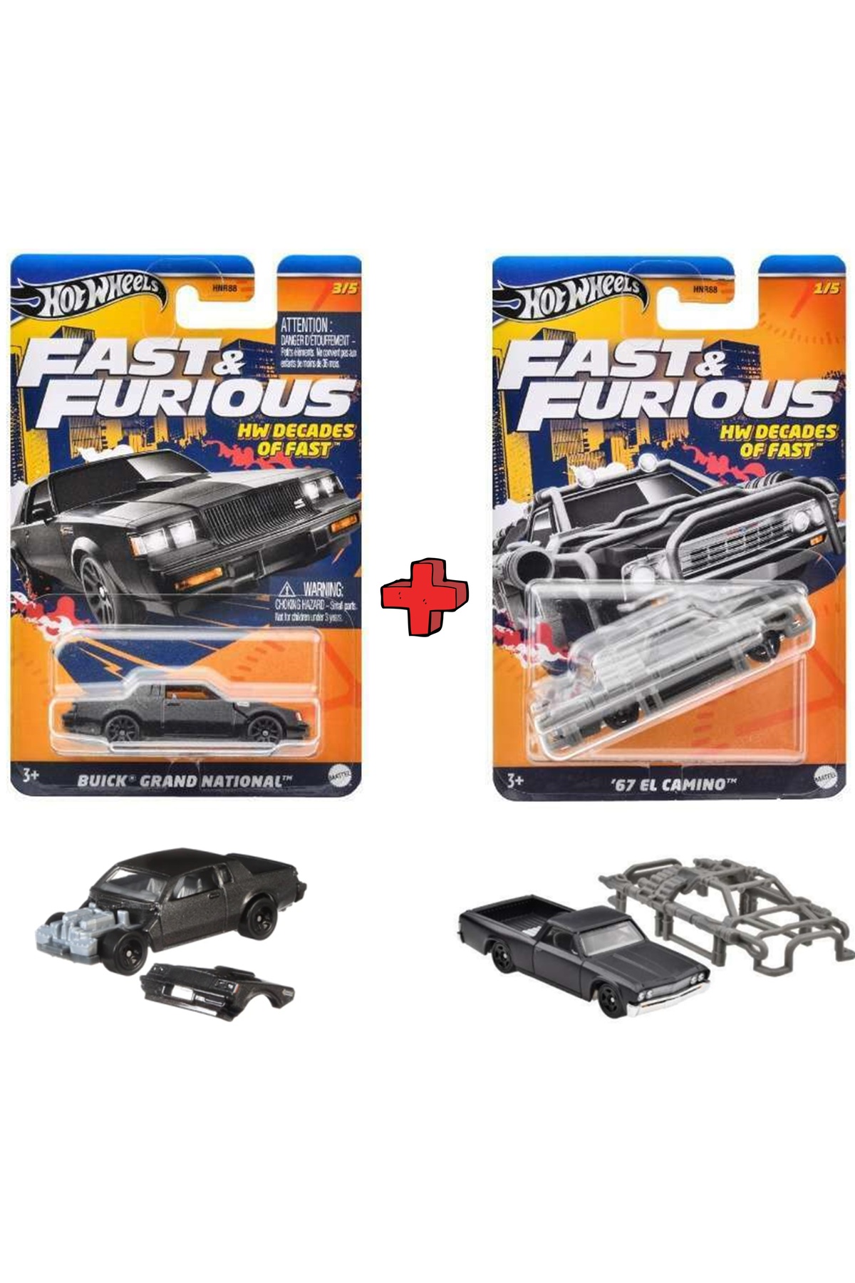 HOT WHEELS 2'li Set Fast & Furious Hızlı ve Öfkeli Özel Seri