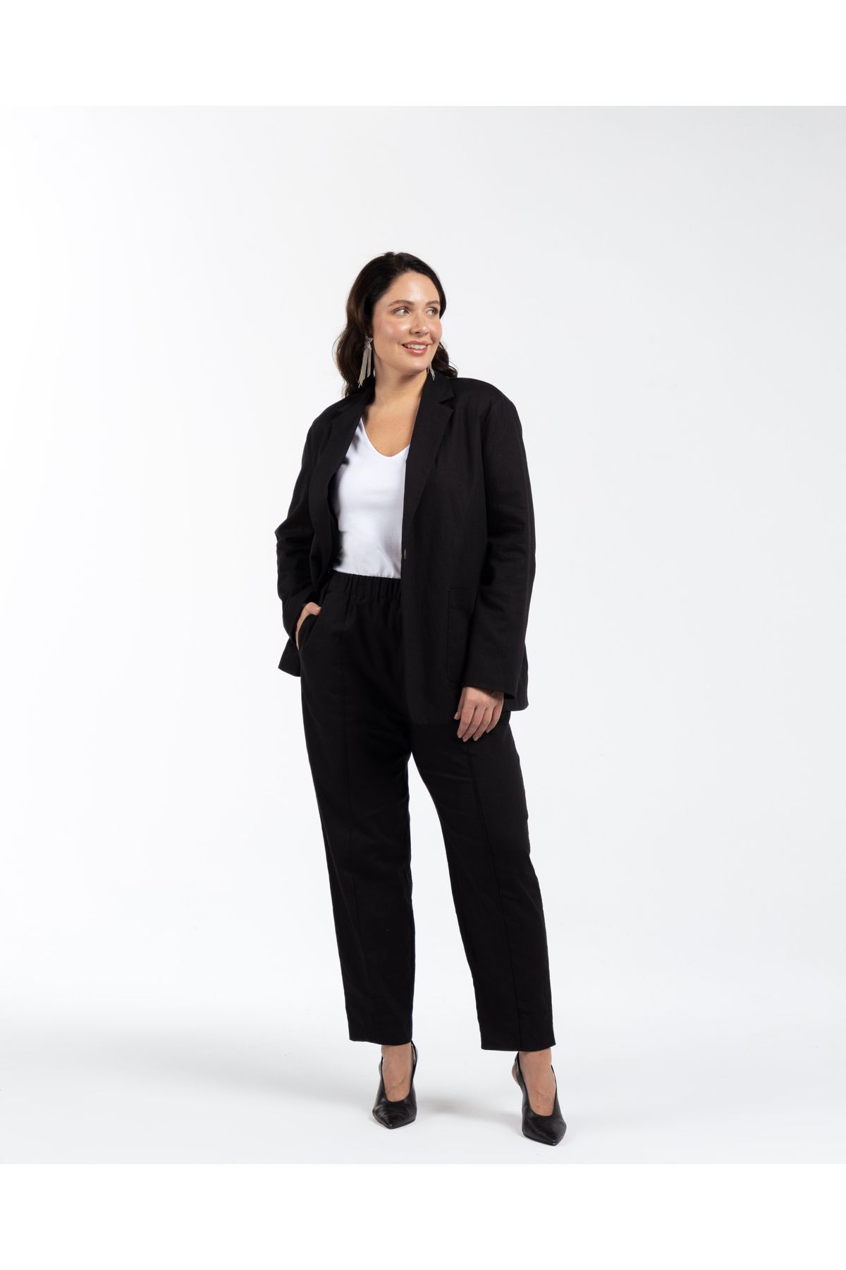 LUOKK-Fallon Linen Blazer Jacket 5