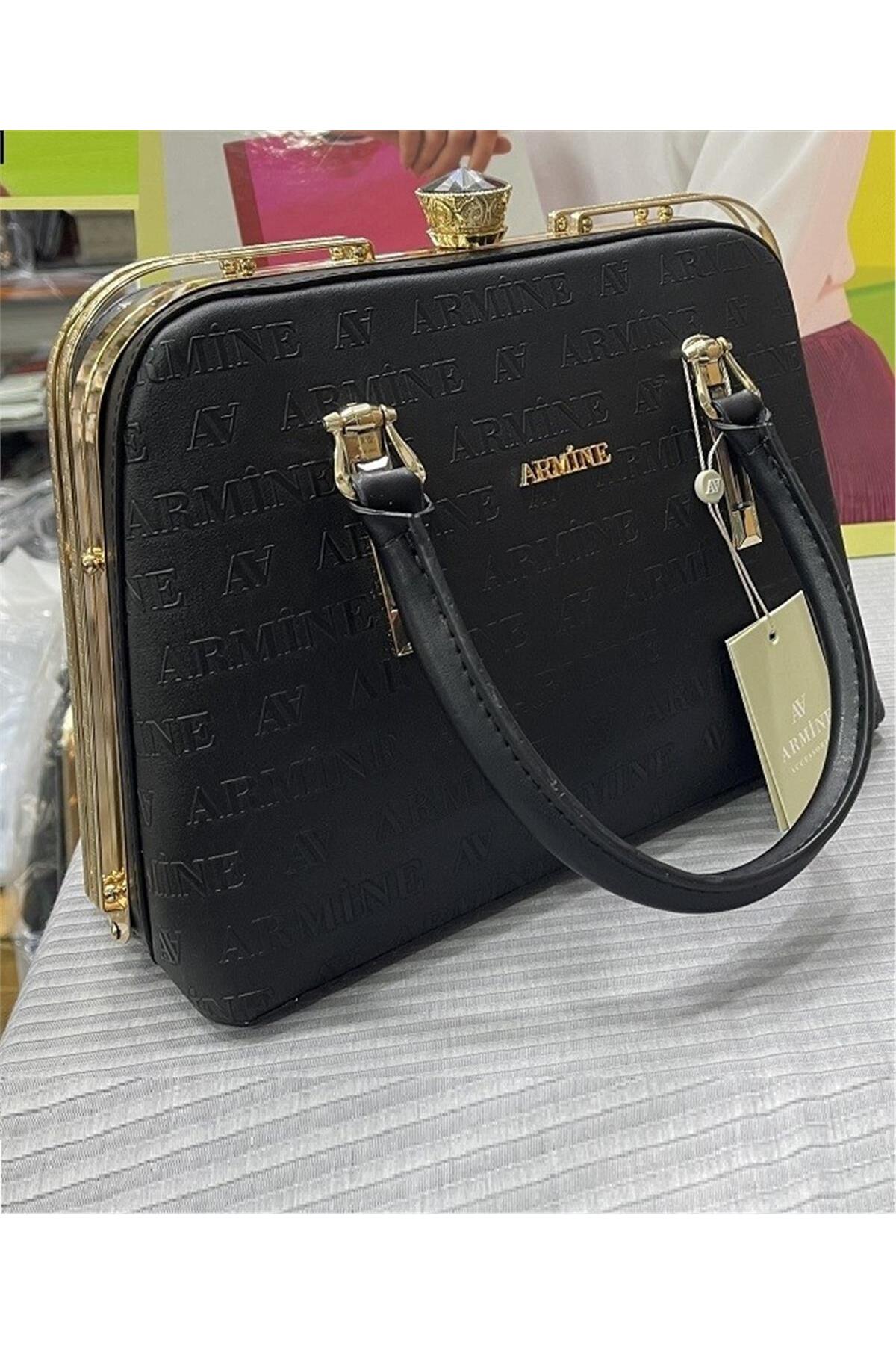 Armine 339 Çanta Siyah Lazer