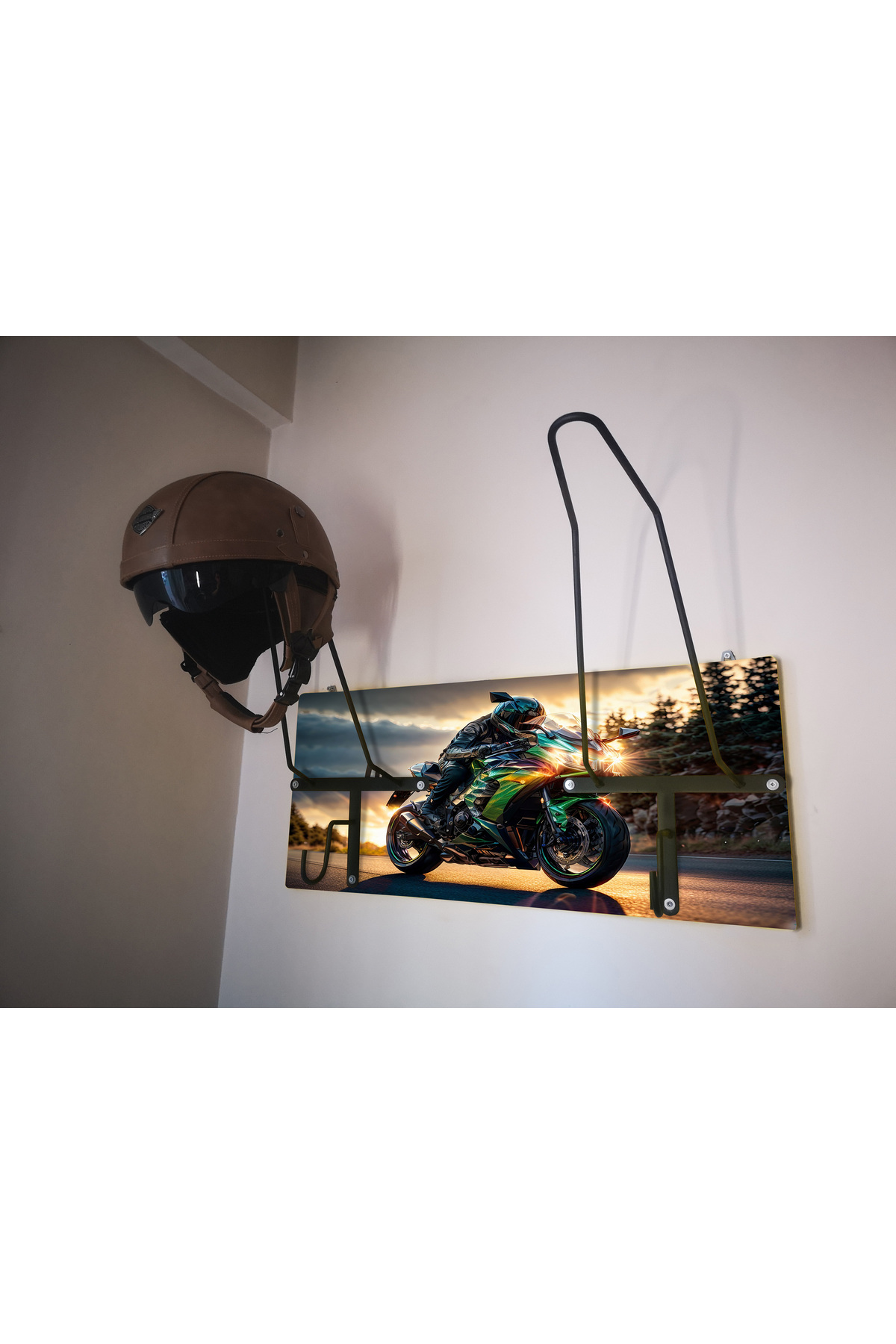 Biker Helmet Hanger, Helmet Hanger X2h2v1