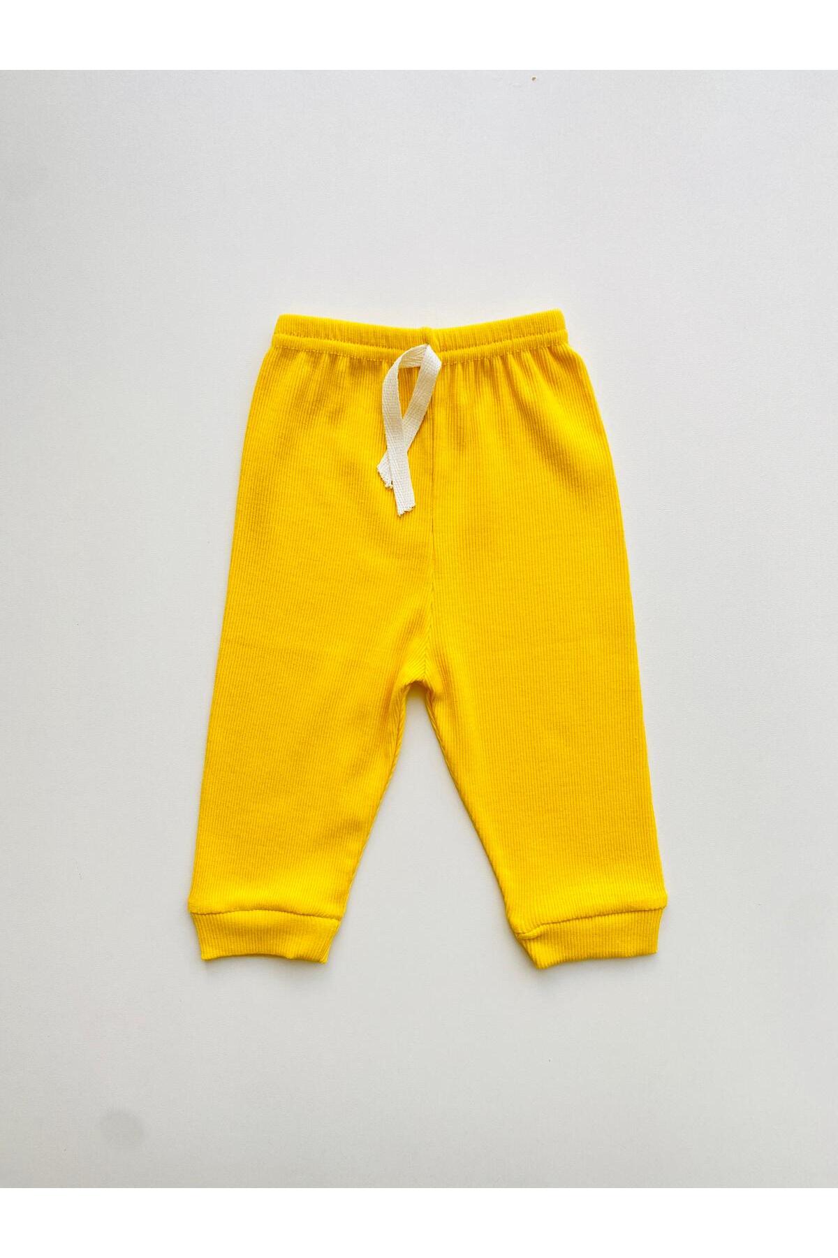 EFU BABY 3'lü %100 Pamuklu Kaşkorse Esnek Bebek Pantolon fotoğrafı 6 (önizleme)