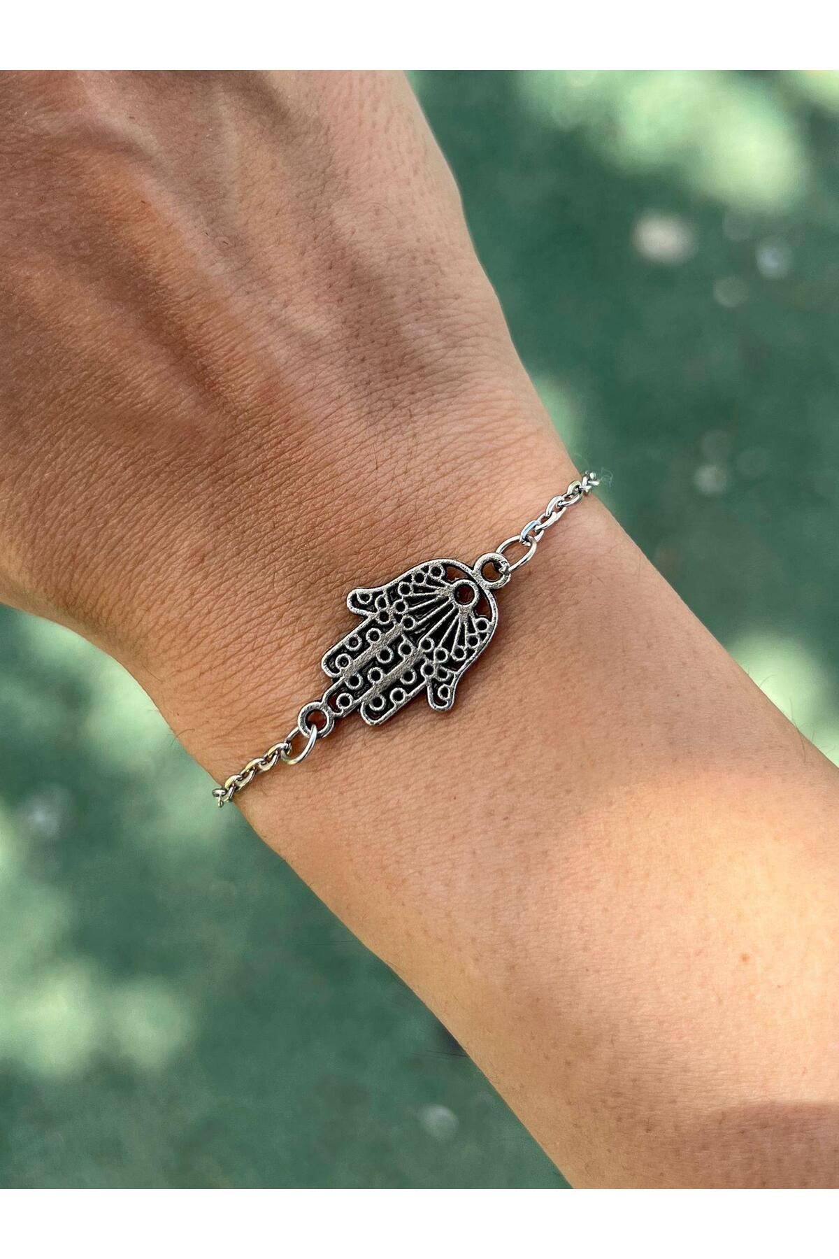 Piercing Market Steel & Silver-Fatma Ana - Figured Model Women's Bracelet 2