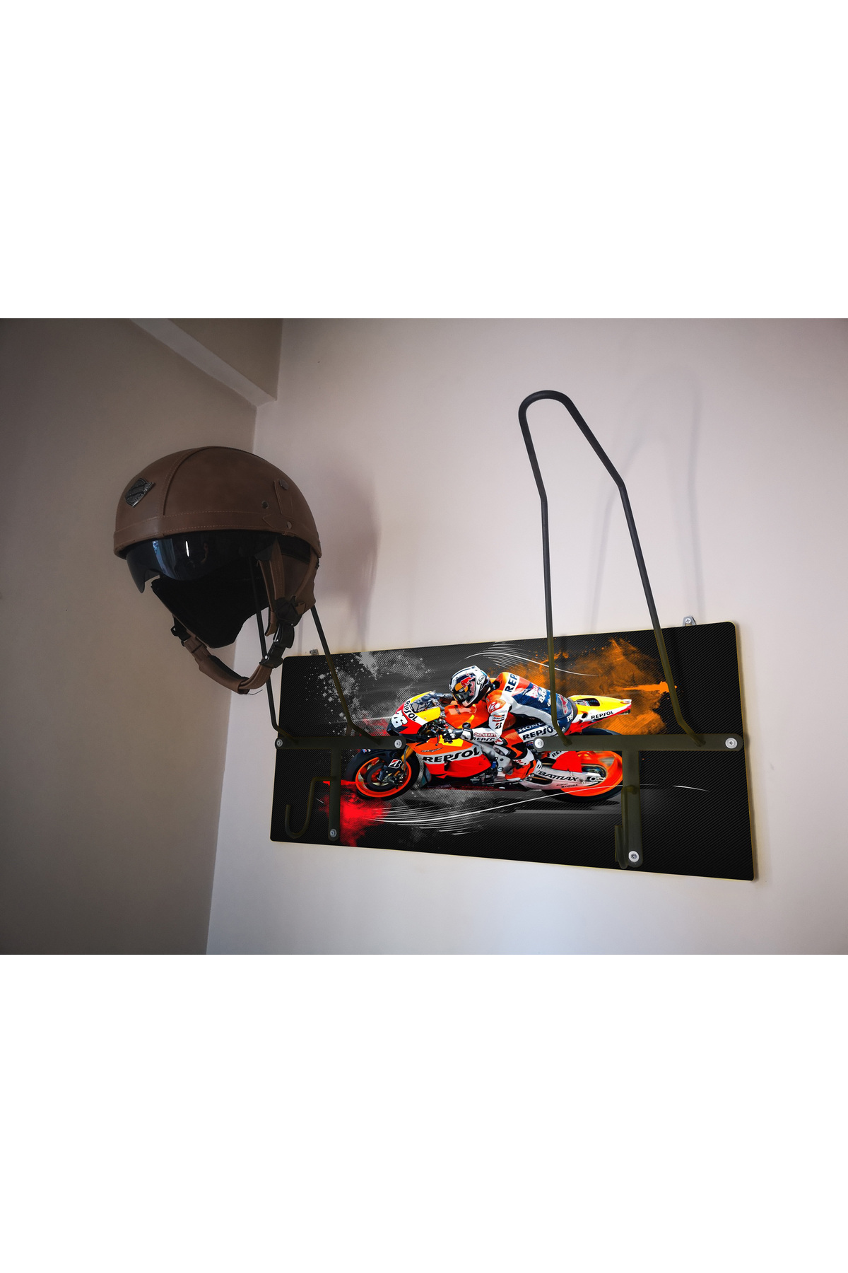 Motorcycle Helmet Hanger, Motor Helmet Hanger X2chopperv1