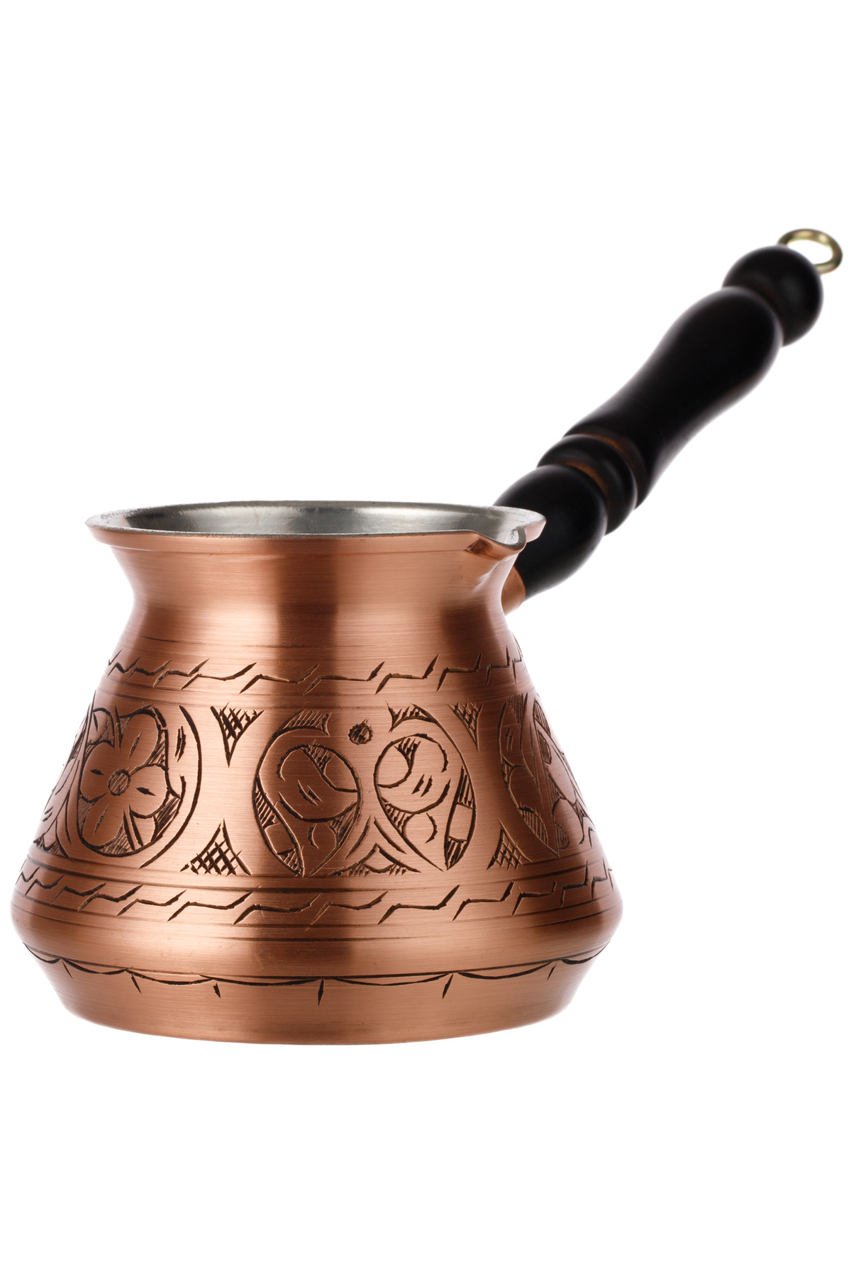 Demmex Saf Bakır El İşçiliği İle Bakır Cezve Türk Kahvesi Espresso Süt Isıtmak Bitki Çayı Demleme Cezvesi