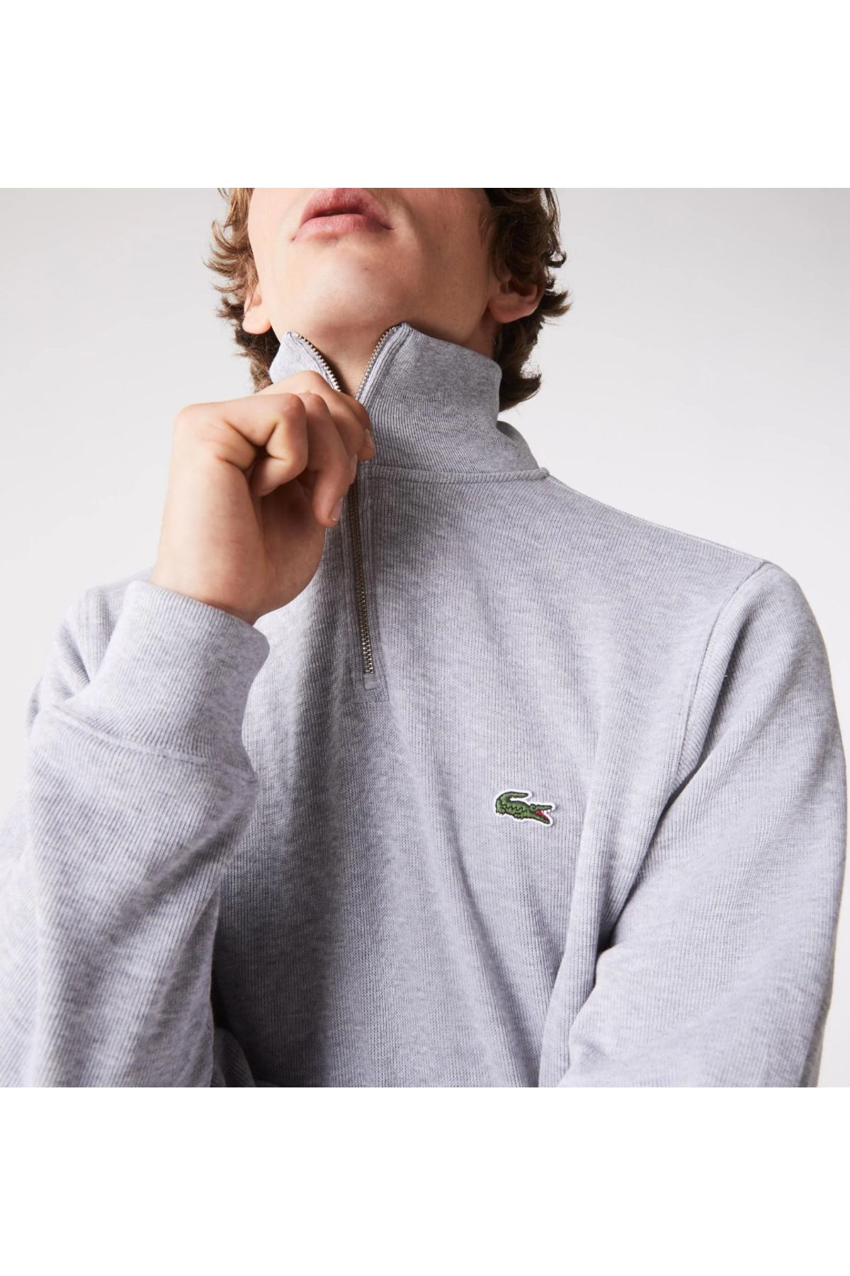 Lacoste Men s Half Zip Cotton Sweatshirt Trendyol