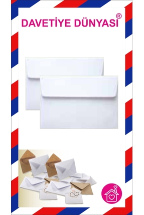 zarf dünyası Davetiye Zarfı 17,5 cm  x 17,5 cm Buklet 1. Hamur 110gr 500 Adet...