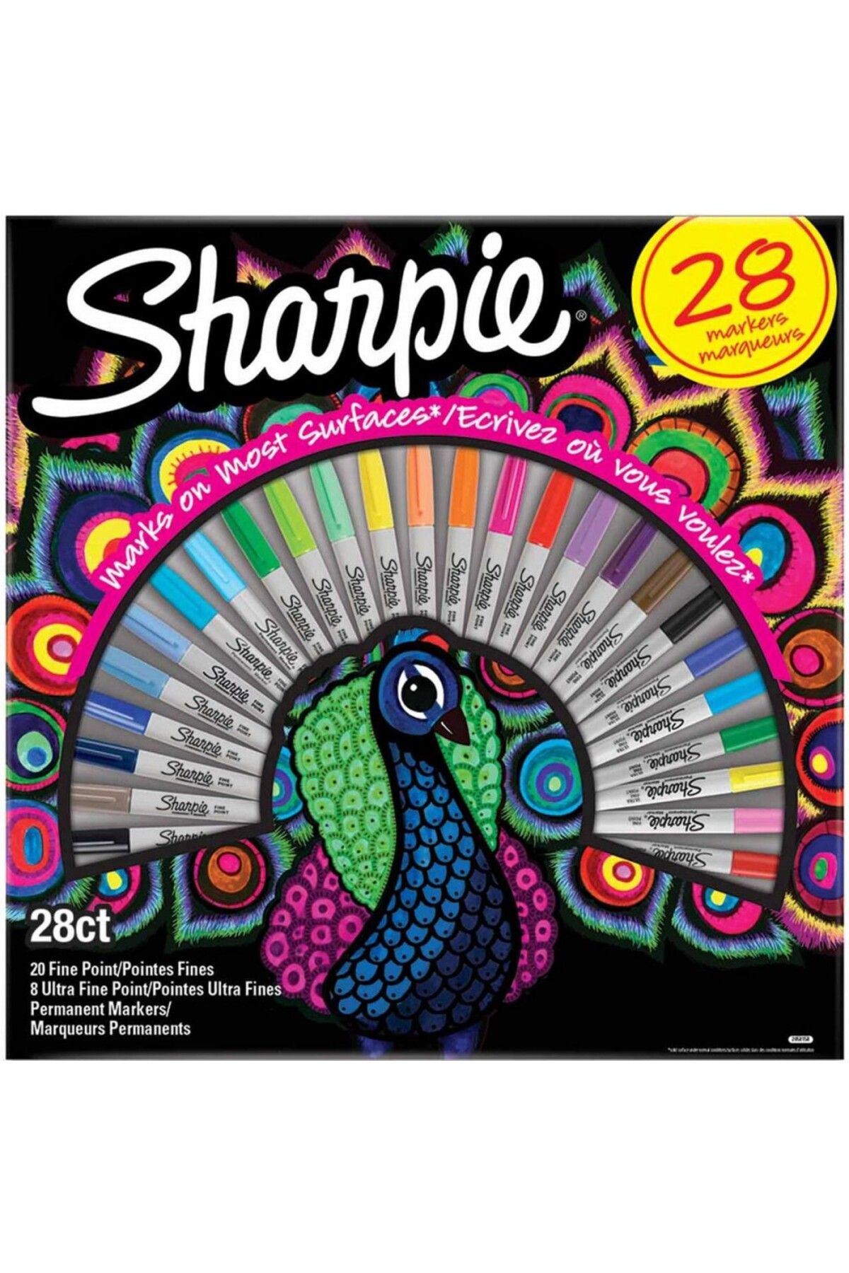 Sharpie Fine Permanent 28 Piece Box - Trendyol