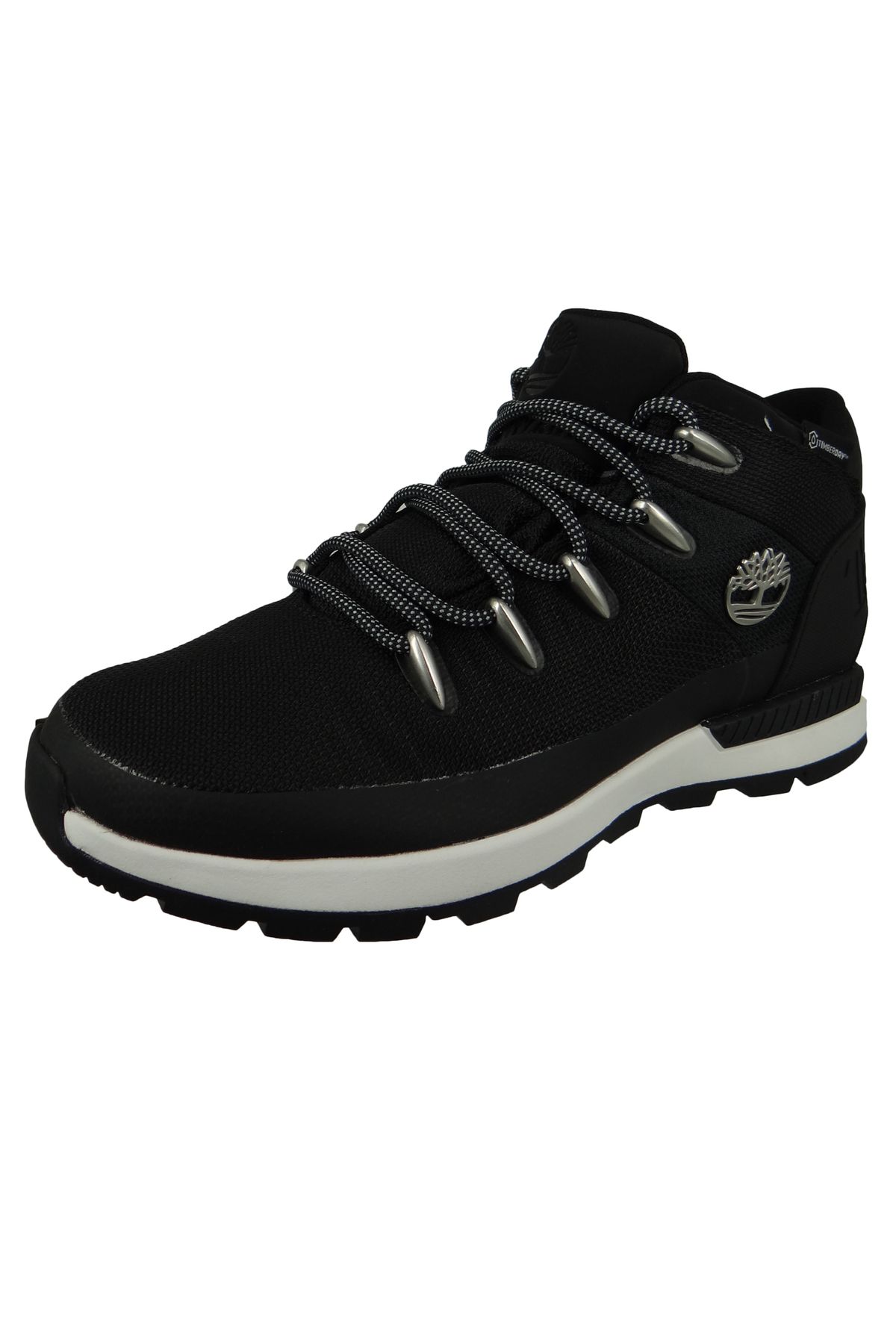 Timberland-Herren Sportliche Wanderschuhe Sprint Trekker WP Mid Boot CA266B TB0A266B015 Schwarz Black Mesh Text 2