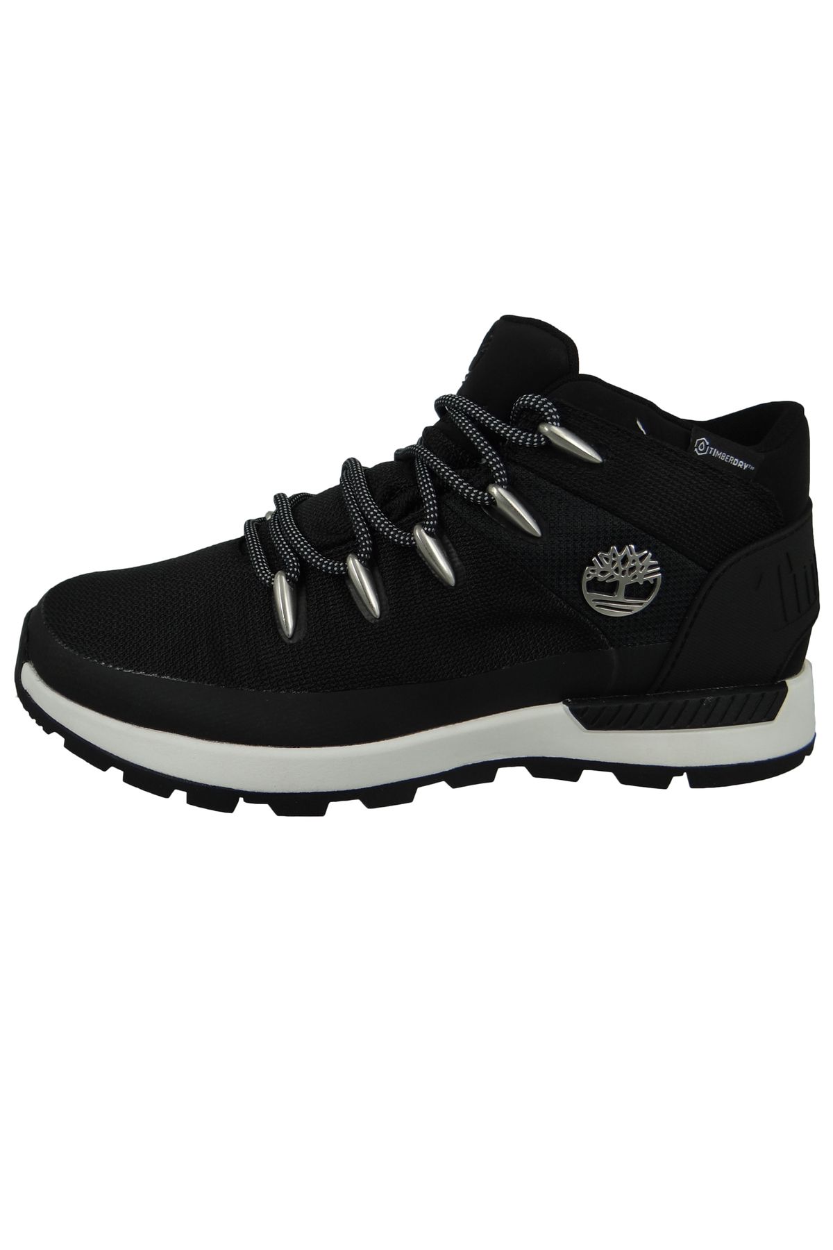 Timberland-Herren Sportliche Wanderschuhe Sprint Trekker WP Mid Boot CA266B TB0A266B015 Schwarz Black Mesh Text 3
