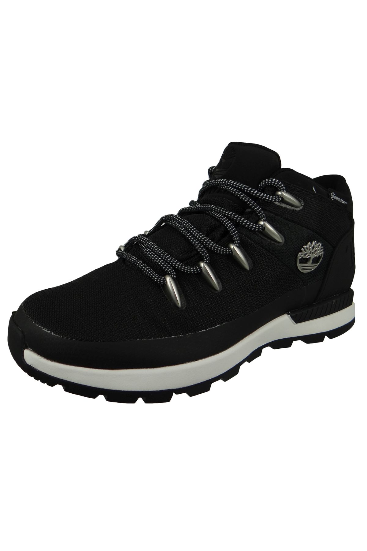 Timberland-Herren Sportliche Wanderschuhe Sprint Trekker WP Mid Boot CA266B TB0A266B015 Schwarz Black Mesh Text 1
