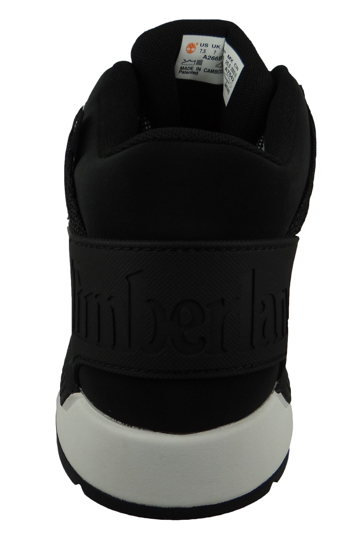 Timberland-Herren Sportliche Wanderschuhe Sprint Trekker WP Mid Boot CA266B TB0A266B015 Schwarz Black Mesh Text 6