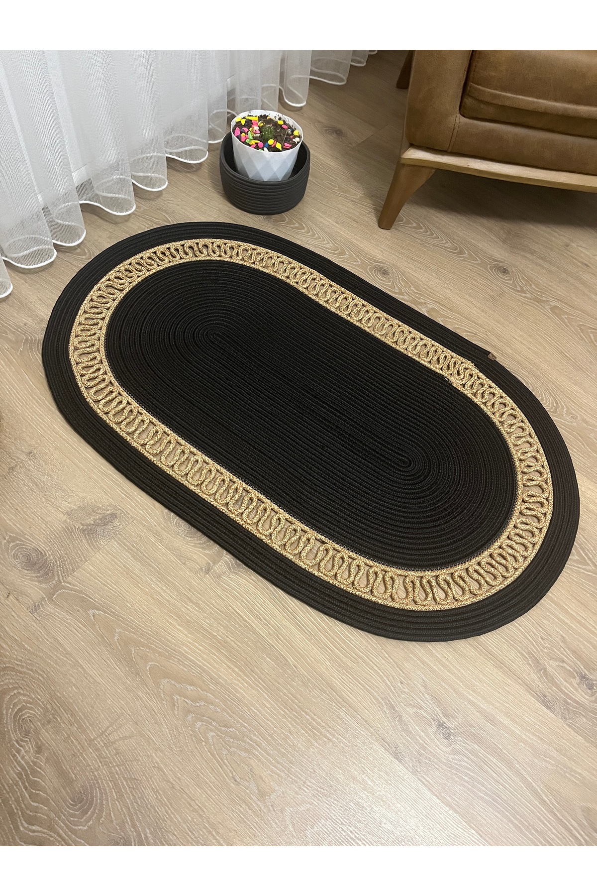 Modern's Wicker, oval, Patterned Natural Jute Rug, Kitchen,living room Rug /souvenir, Home Decor dowry