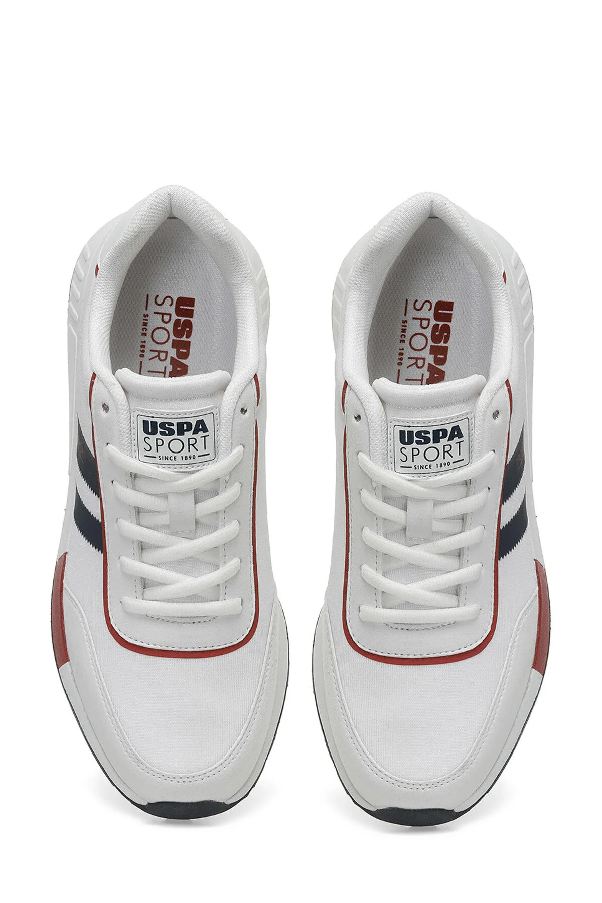 U.S. Polo Assn. یو اس پولو کفش رانینگ مردانه Drago 4Fx White-Red اورجینال - تصویر 4