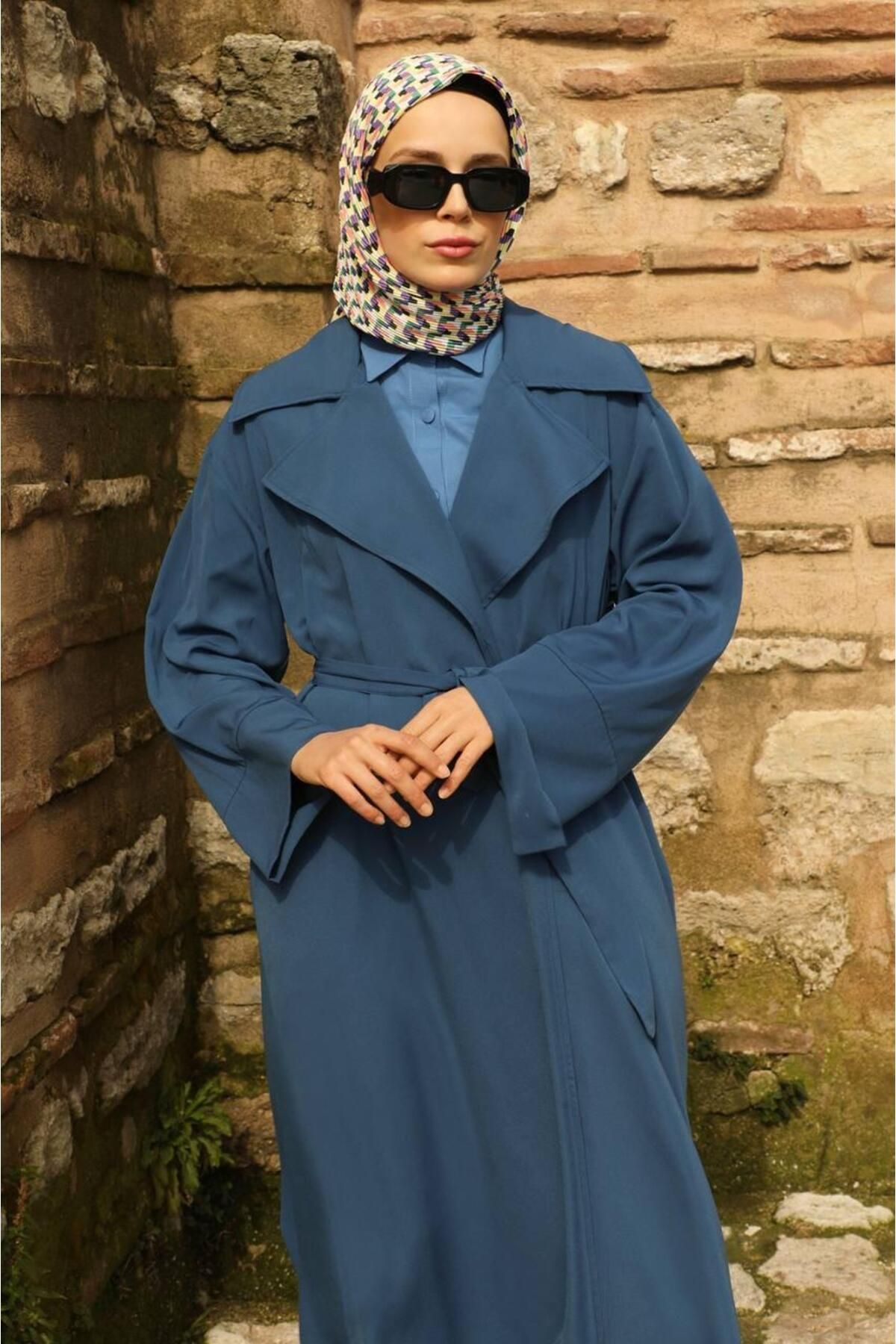 ZÜLAYS-طقم سترة حريرية مزدوجة 4