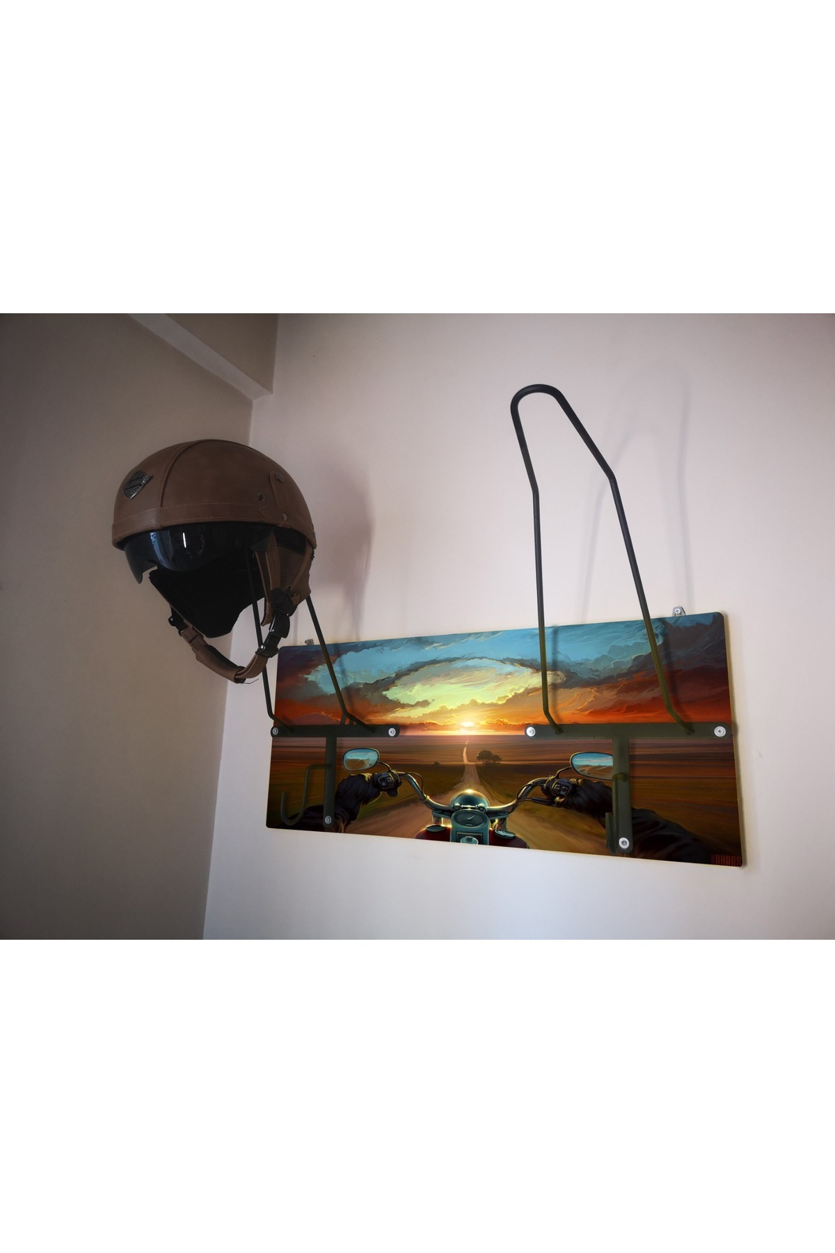 Motorcycle Helmet Hanger, Motor Helmet Hanger, CHOPPERX2V4