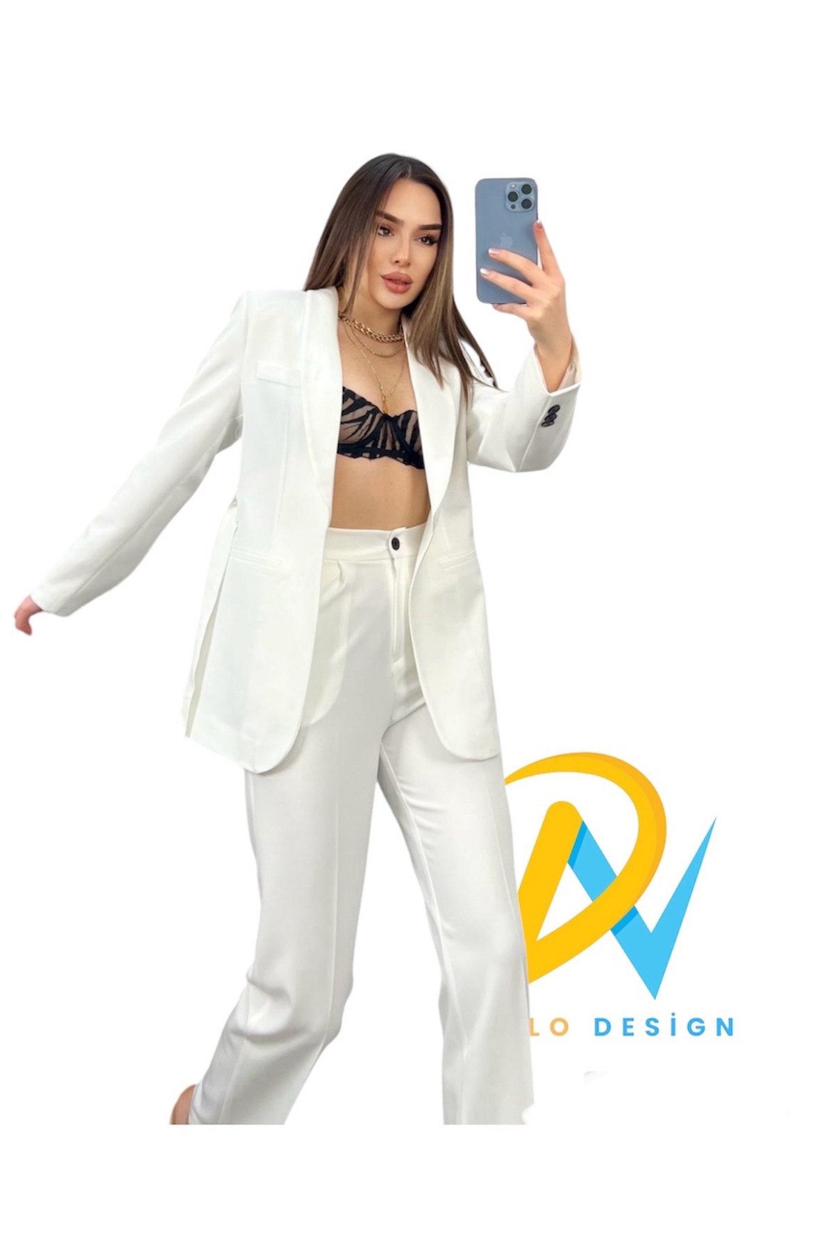 Kadın Takım Elbise, Kemerli Şal Yaka Blazer Ceket ,hem işte hem özel günlerde