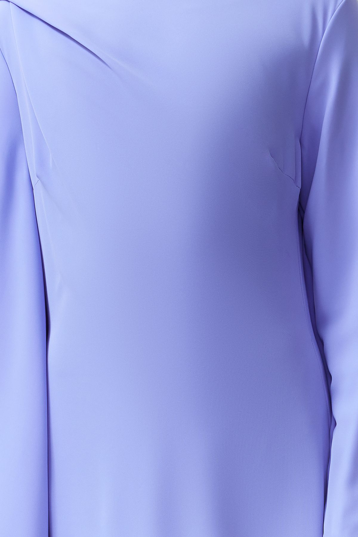 Trendyol Modest-Fliederfarbenes, mit Schal verziertes, gefüttertes Abendkleid TCTSS24DB00036 4