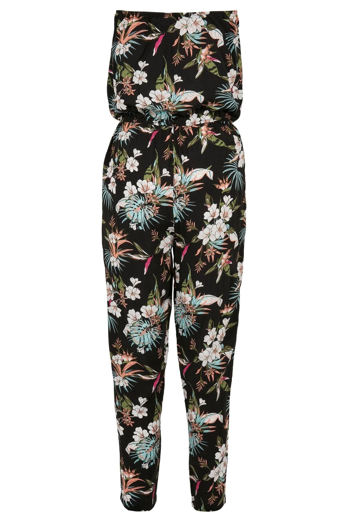 Urban Classics-Damen Kadın Viskon Bandeau Tulum 2
