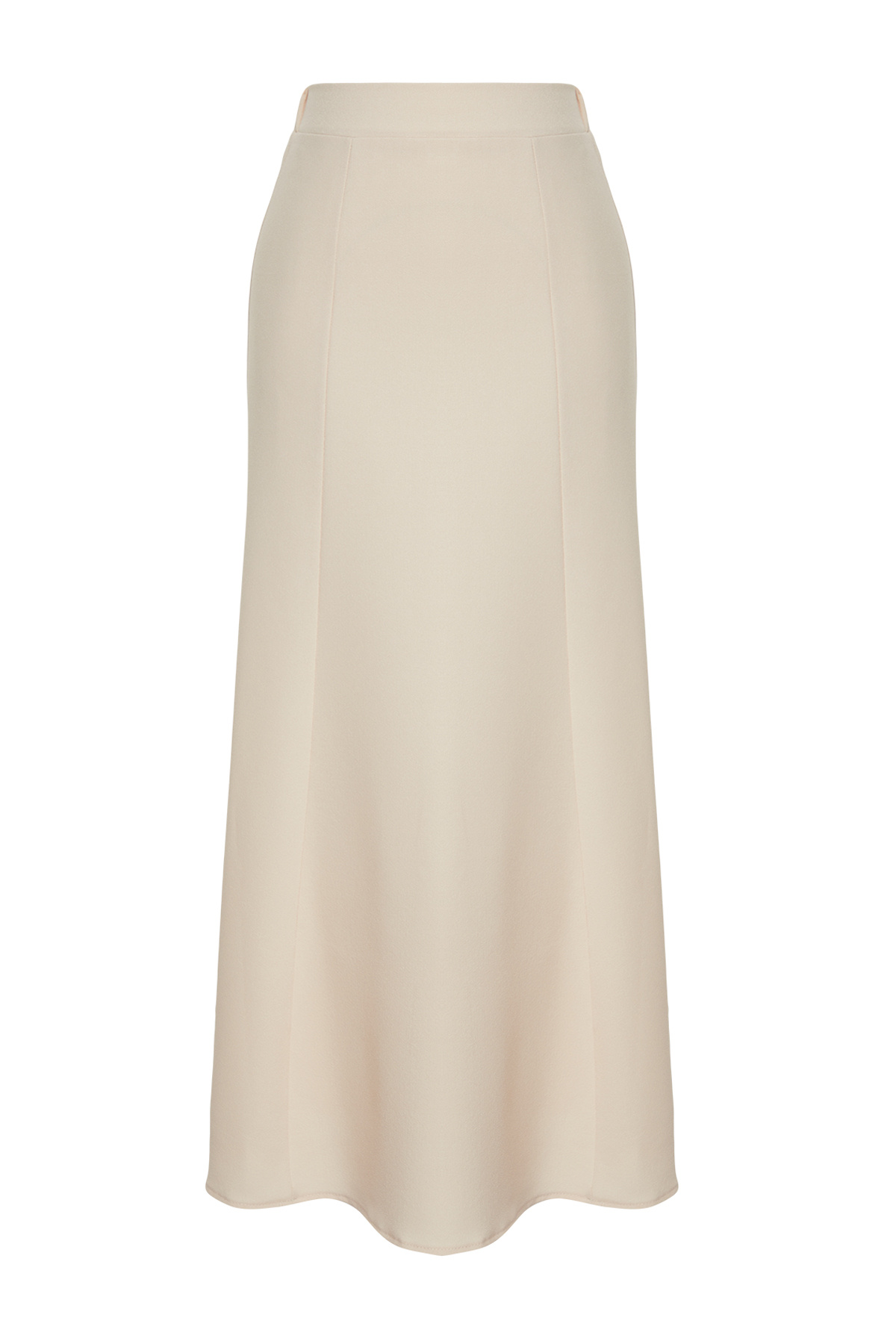 Trendyol Modest-Cream Woven Crepe Fish Skirt TCTSS24EB00193 6