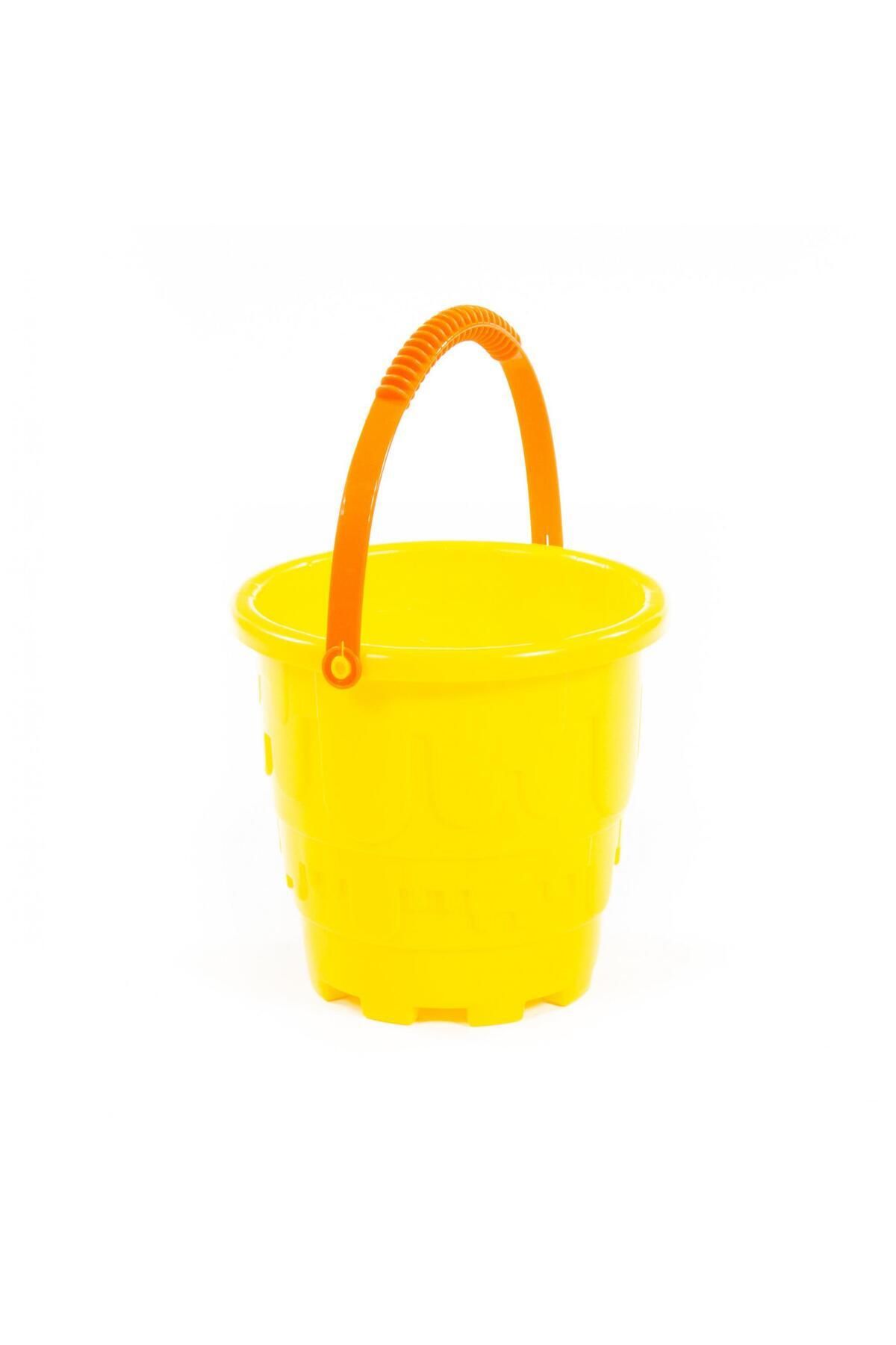 teknotrust-Age 1+ Large Yellow Single Castle Sand Bucket 2
