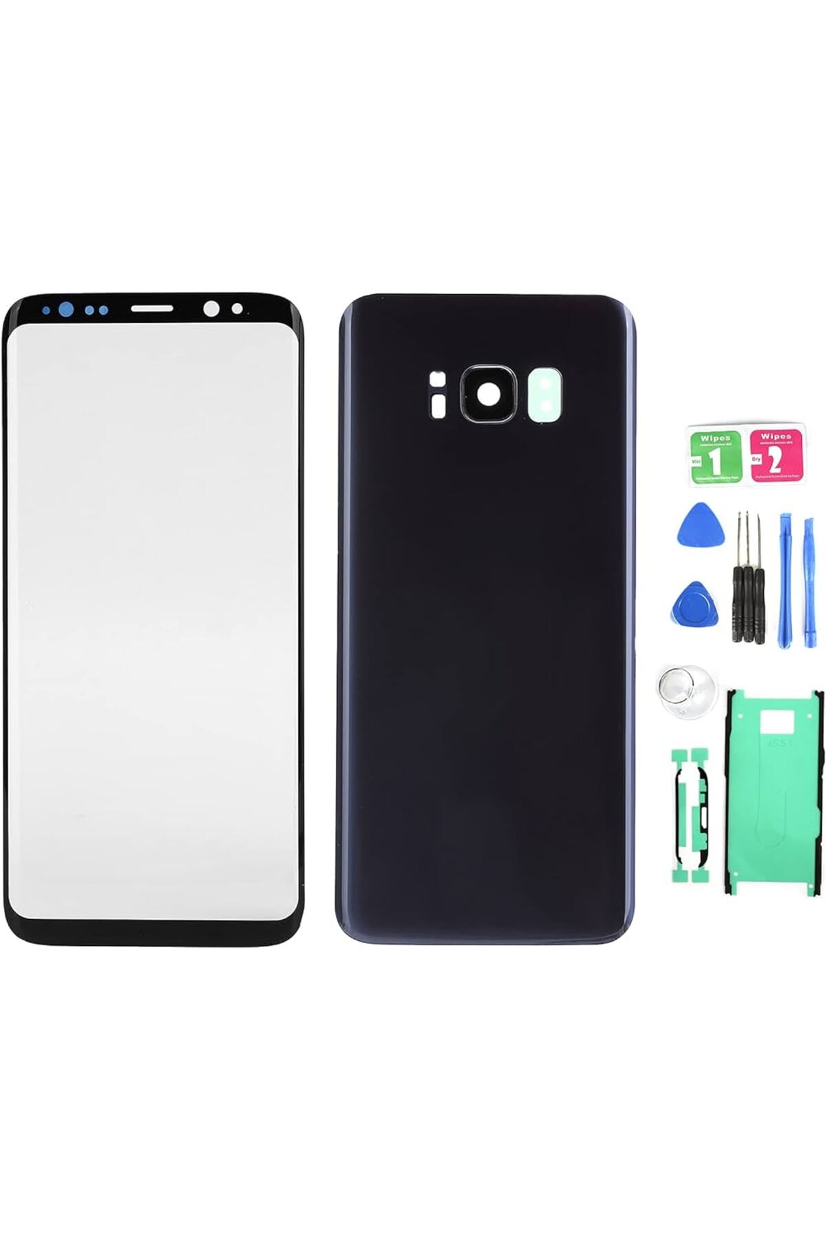 indirimplus Samsung Galaxy S8 Uyumlu Ön Cam +Arka Kapak