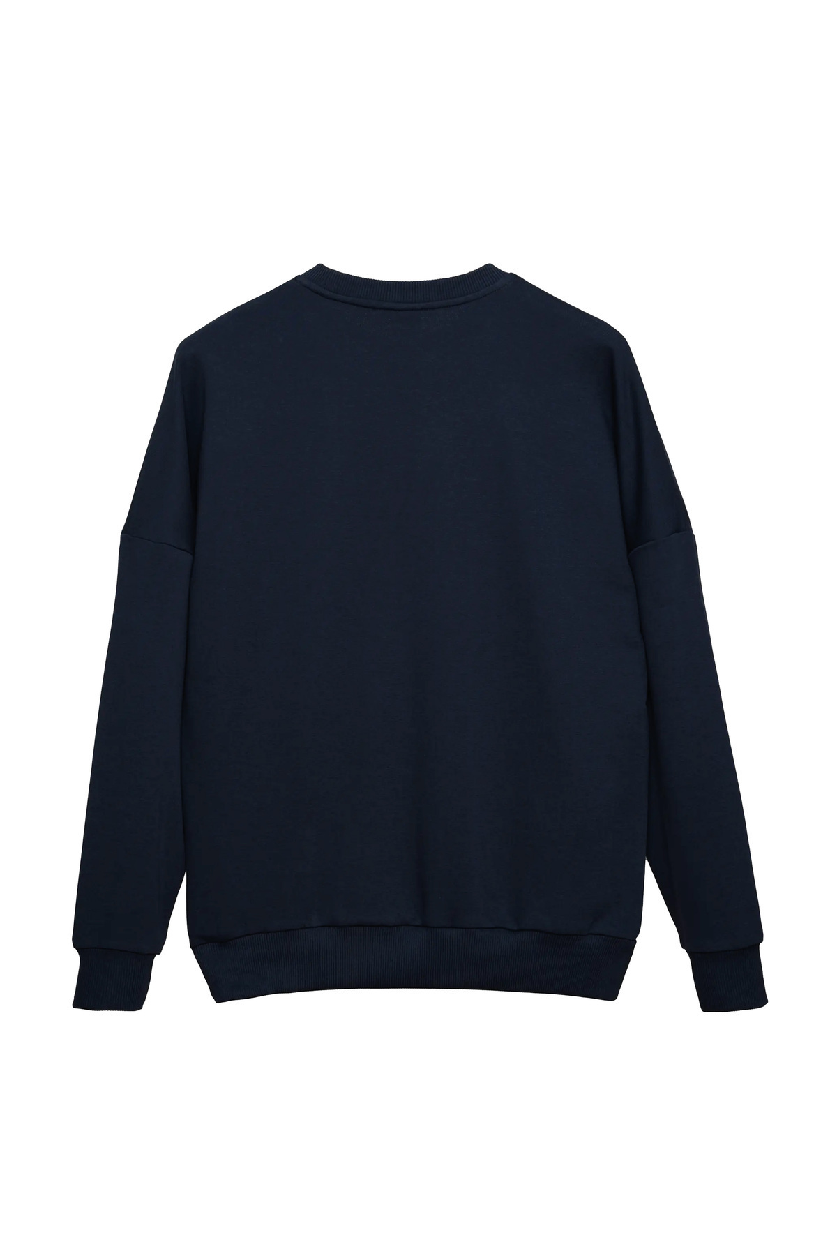 Coredra  Homebody Oversize Sweatshirt Kadın - Lacivert - Görsel 3