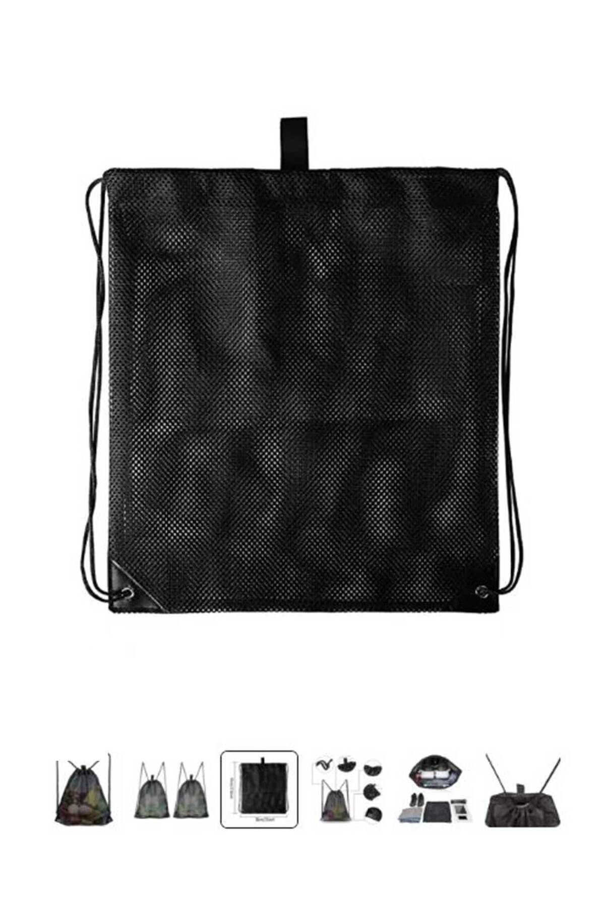 Woys Bags-Drawstring Drawstring Backpack - Mesh Beach Backpack 2