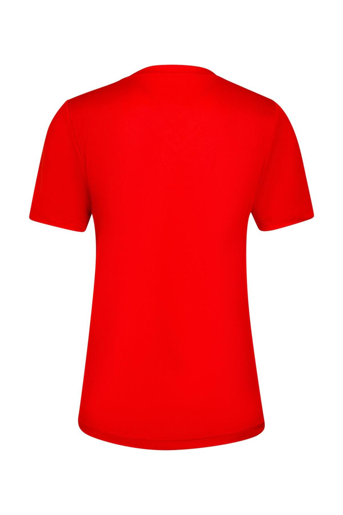 2AS-Red Freda V-Neck Women's T-Shirt 4