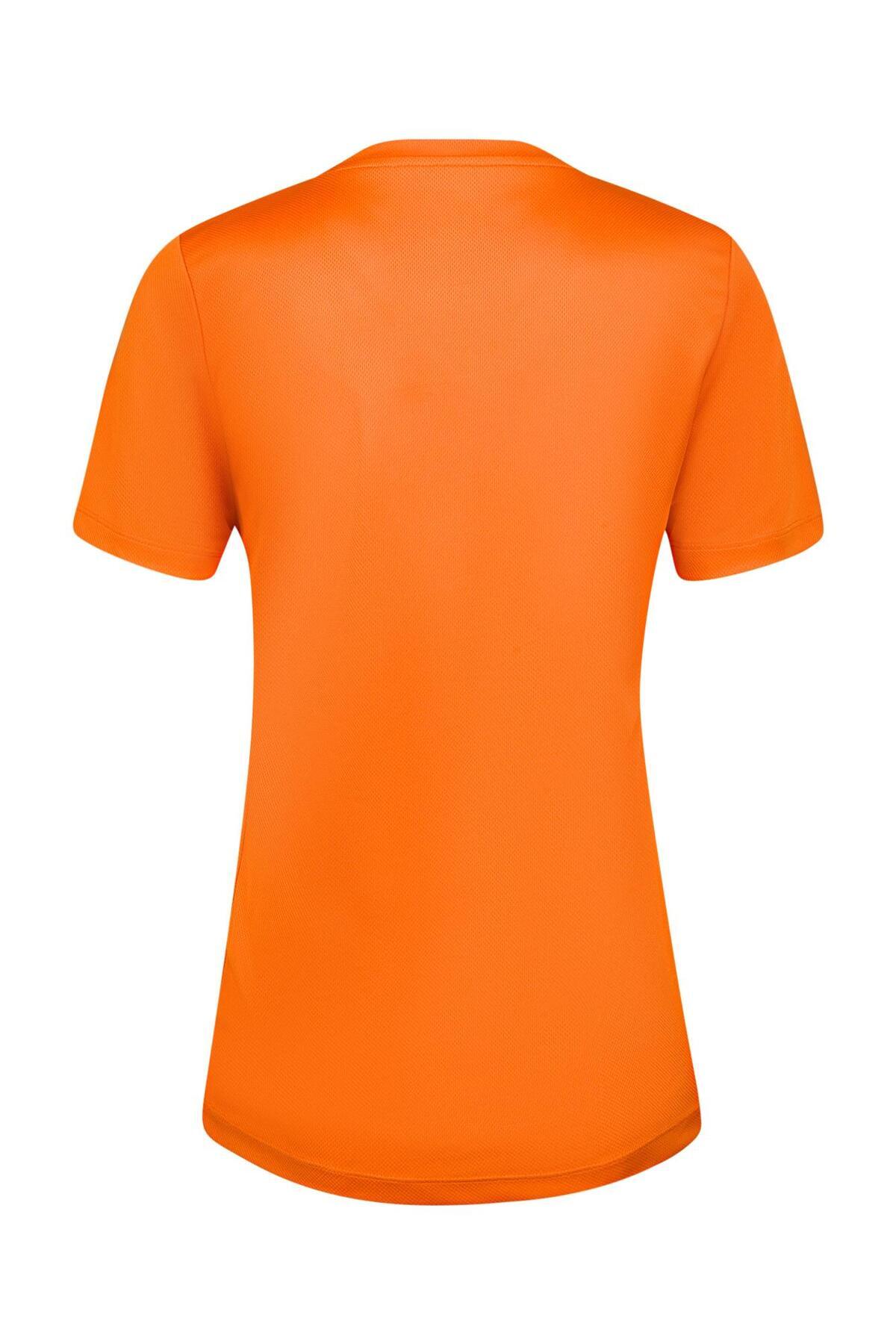 2AS-Orange Freda V-Neck Women's T-Shirt 4