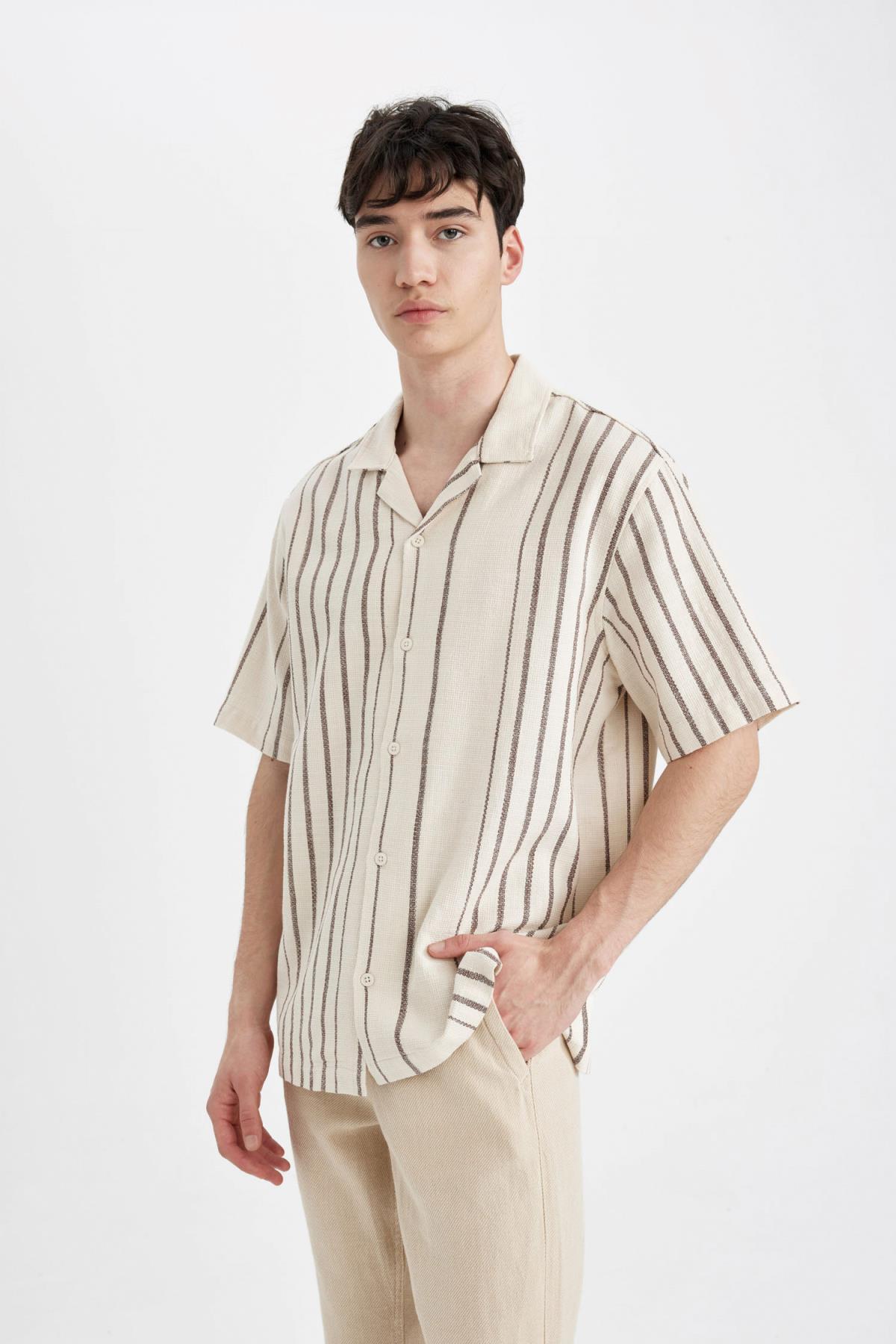 پیراهن مردانه دفاکتو | C7203AX24SM Defacto - Image 4