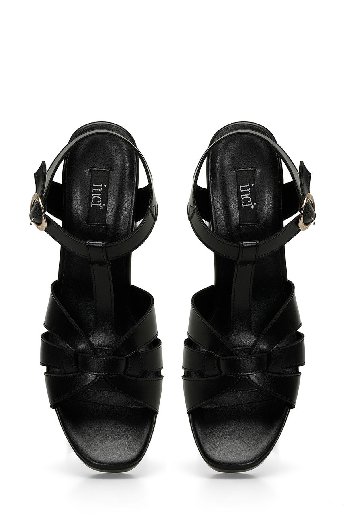 İnci Sandals پاشنه پا سیاه پوست سکوی ̇ncı 4fx