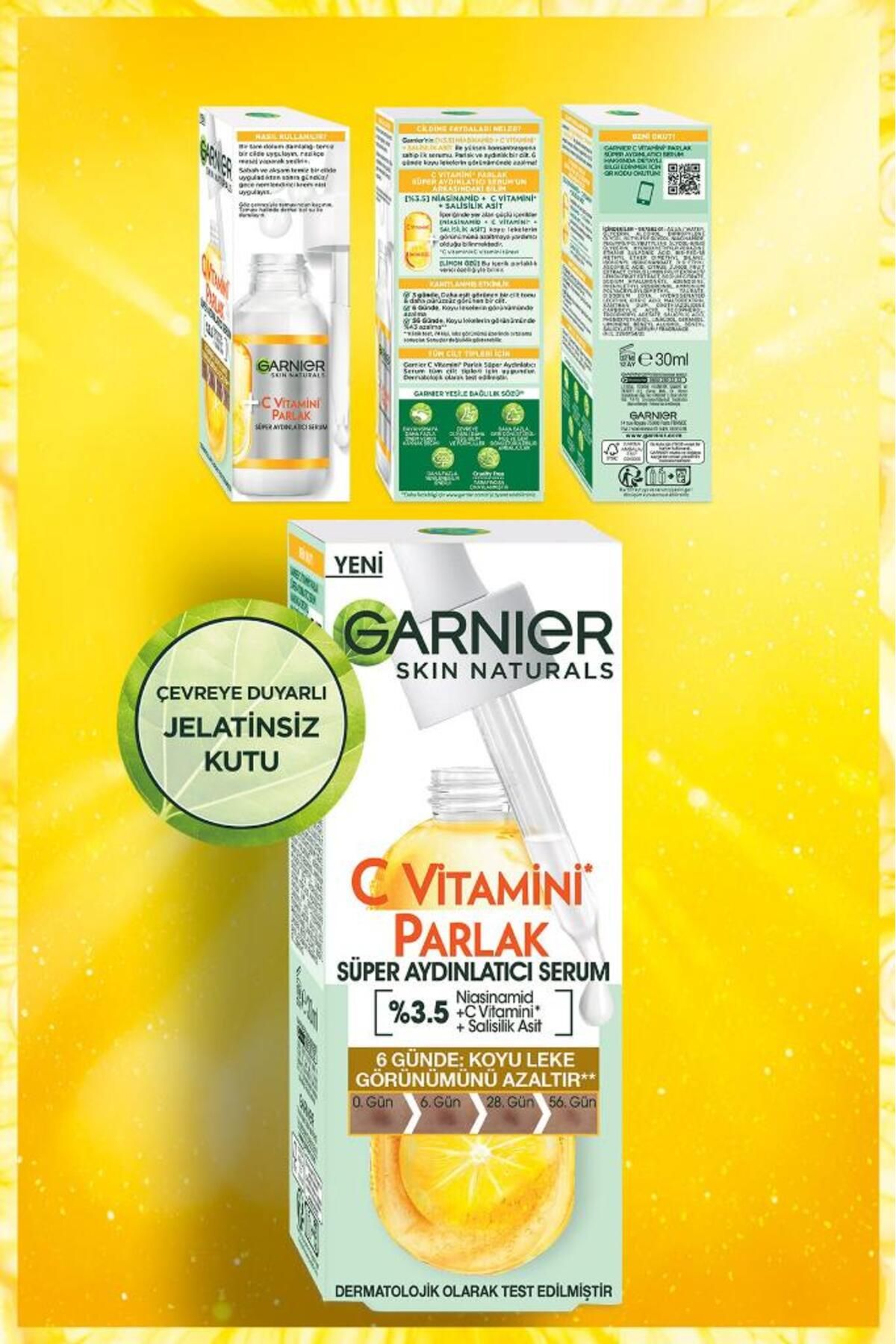 Garnier سرم روشن‌کننده حاوی ویتامین C حجم 30 میلی‌لیتر