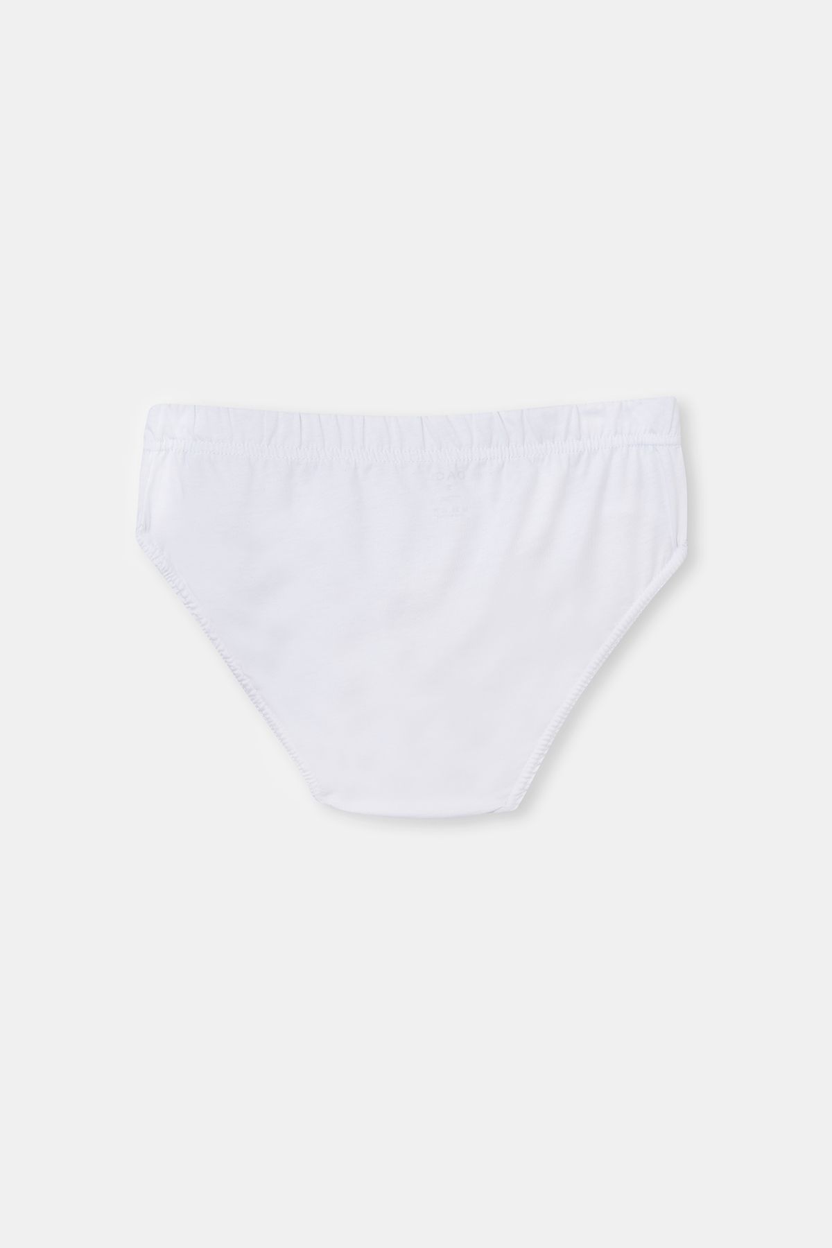 Dagi-Weißes, zweiteiliges Slip-Höschen aus gekämmter Baumwolle 2