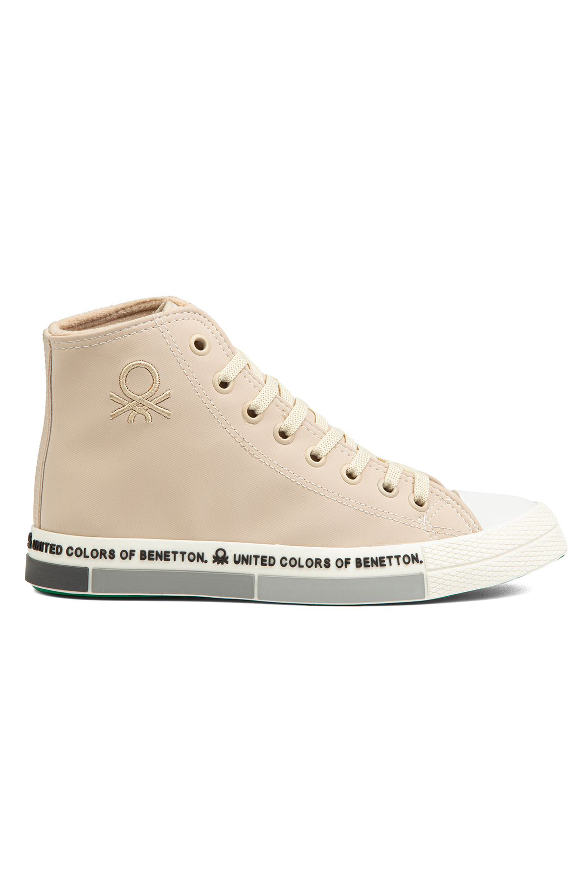 بنتون کفش ورزشی مردانه چرم مصنوعی بژ BN-30747